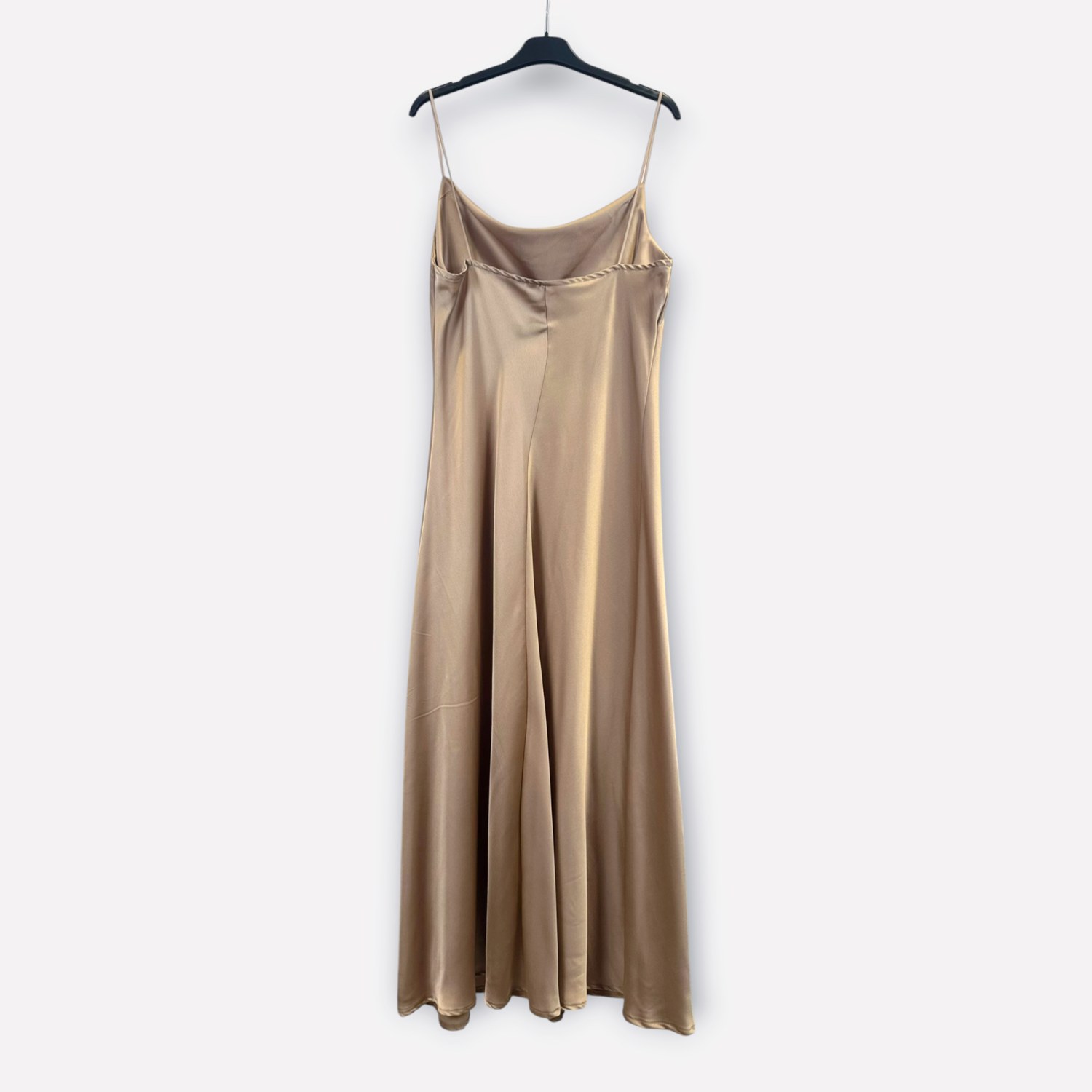 Abito sottoveste in raso con scollo drappeggiato 9649/4 – NEUS