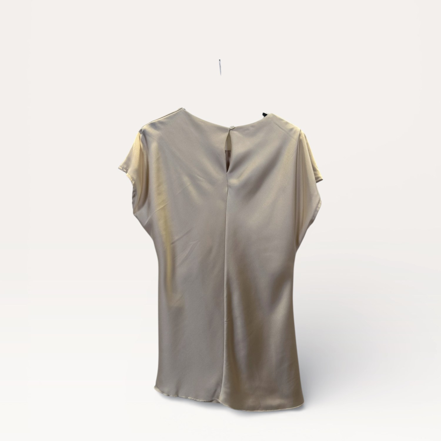 Blusa in satin drappeggiata con nodo laterale 0254 – NEUS