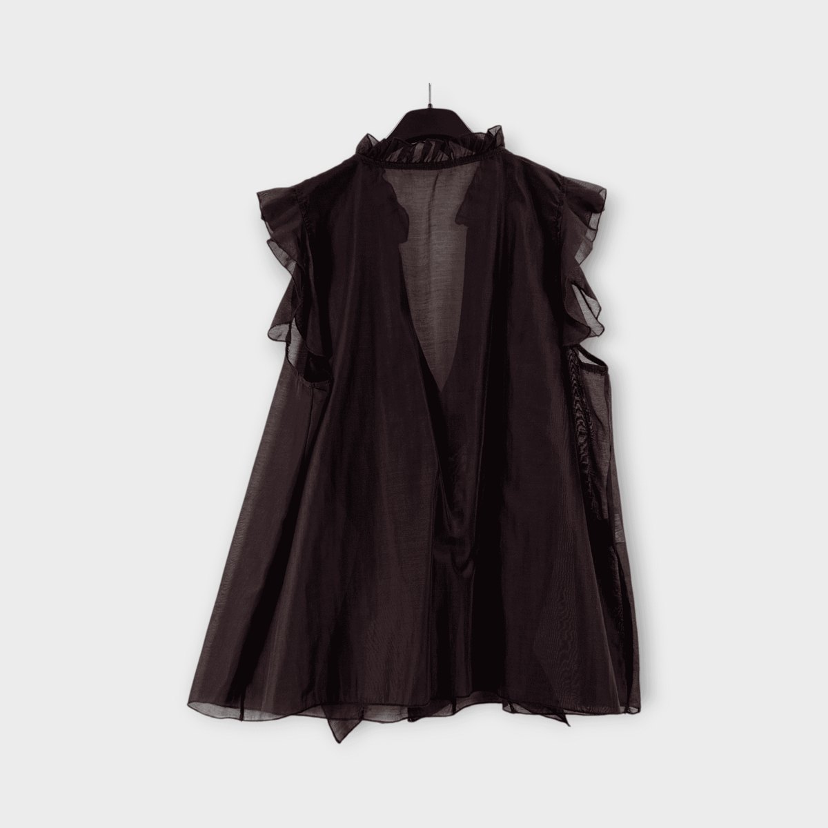 Blusa donna senza maniche con volant 0269 – NEUS