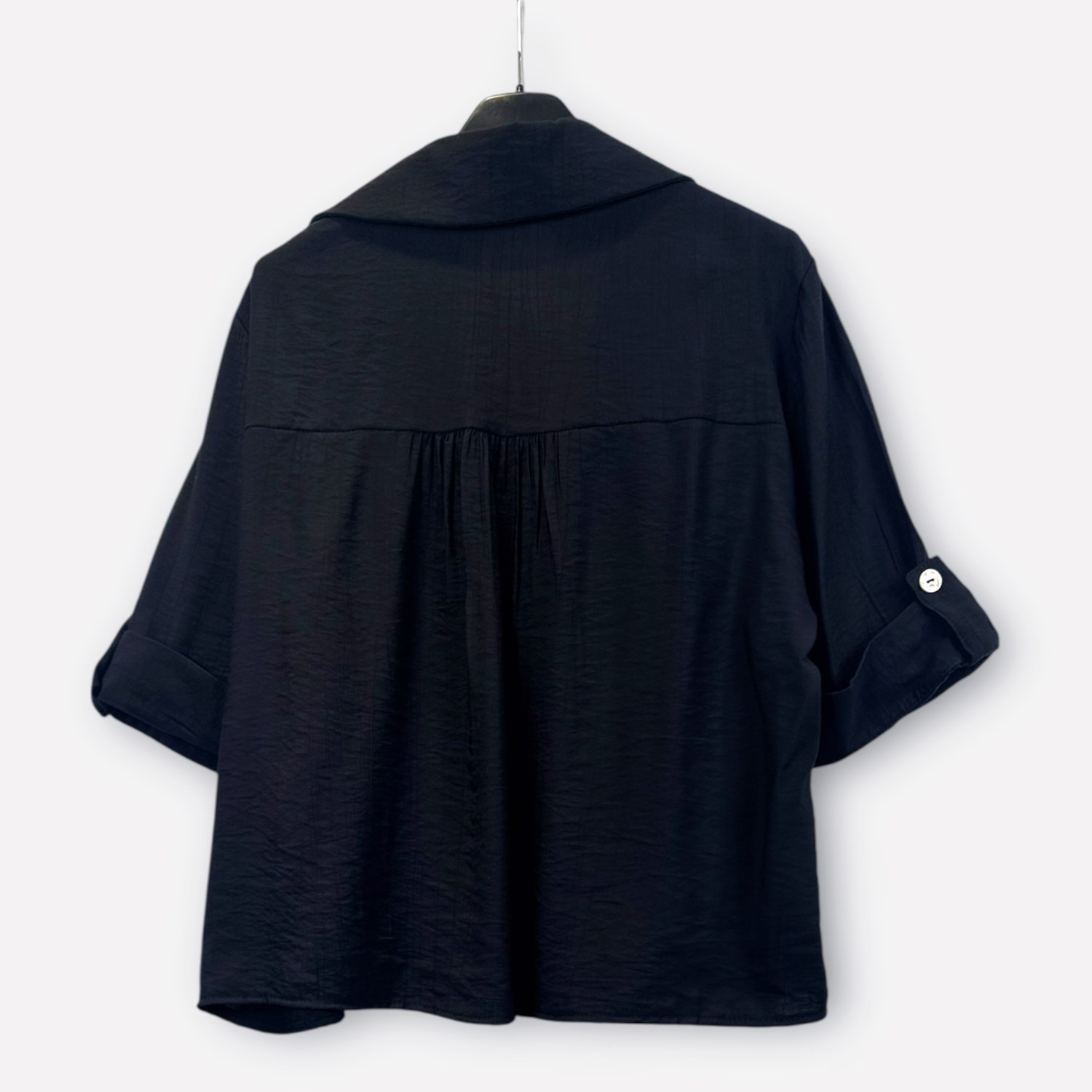 Camicia oversize a maniche corte in viscosa 0334 – NEUS