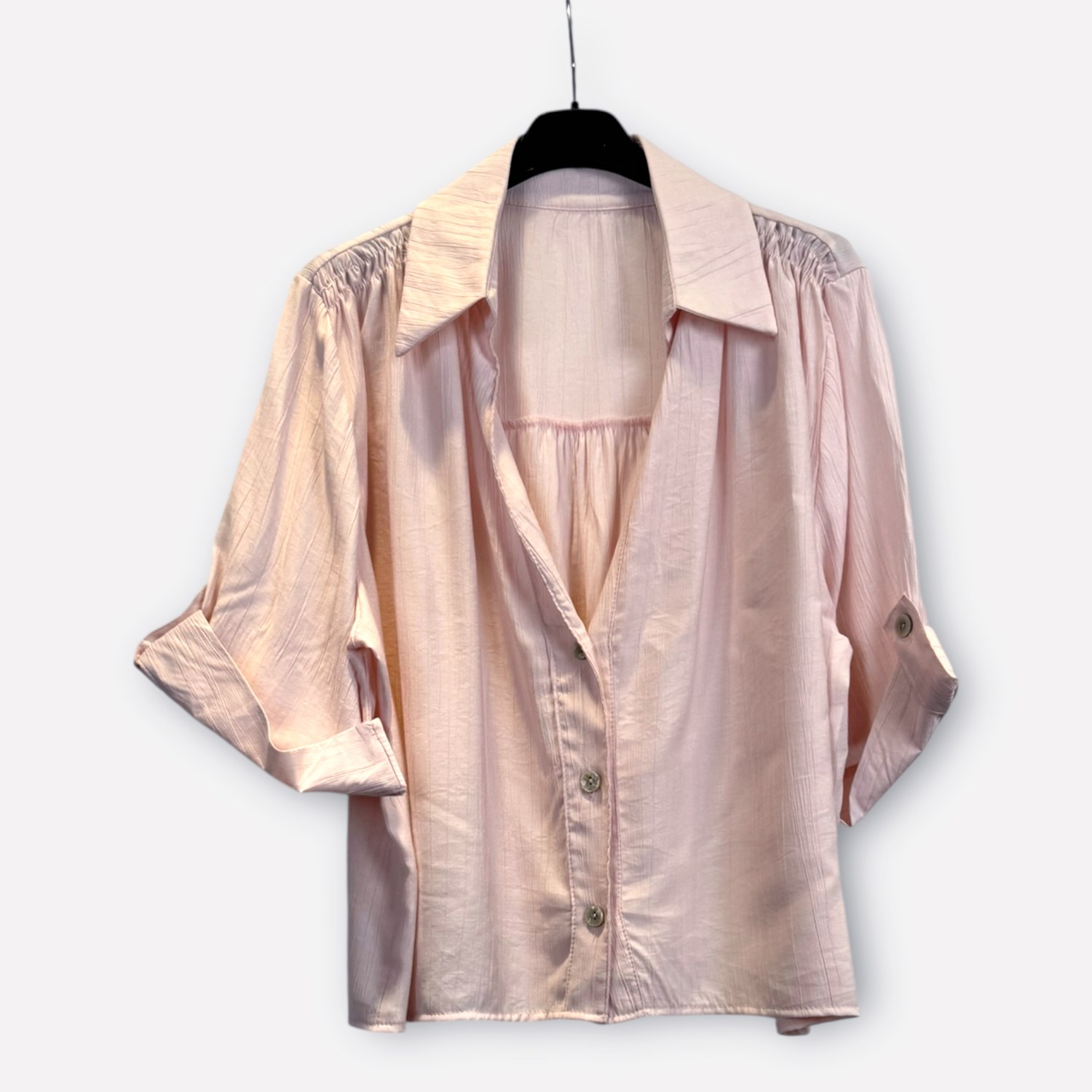 Camicia oversize a maniche corte in viscosa 0334 – NEUS