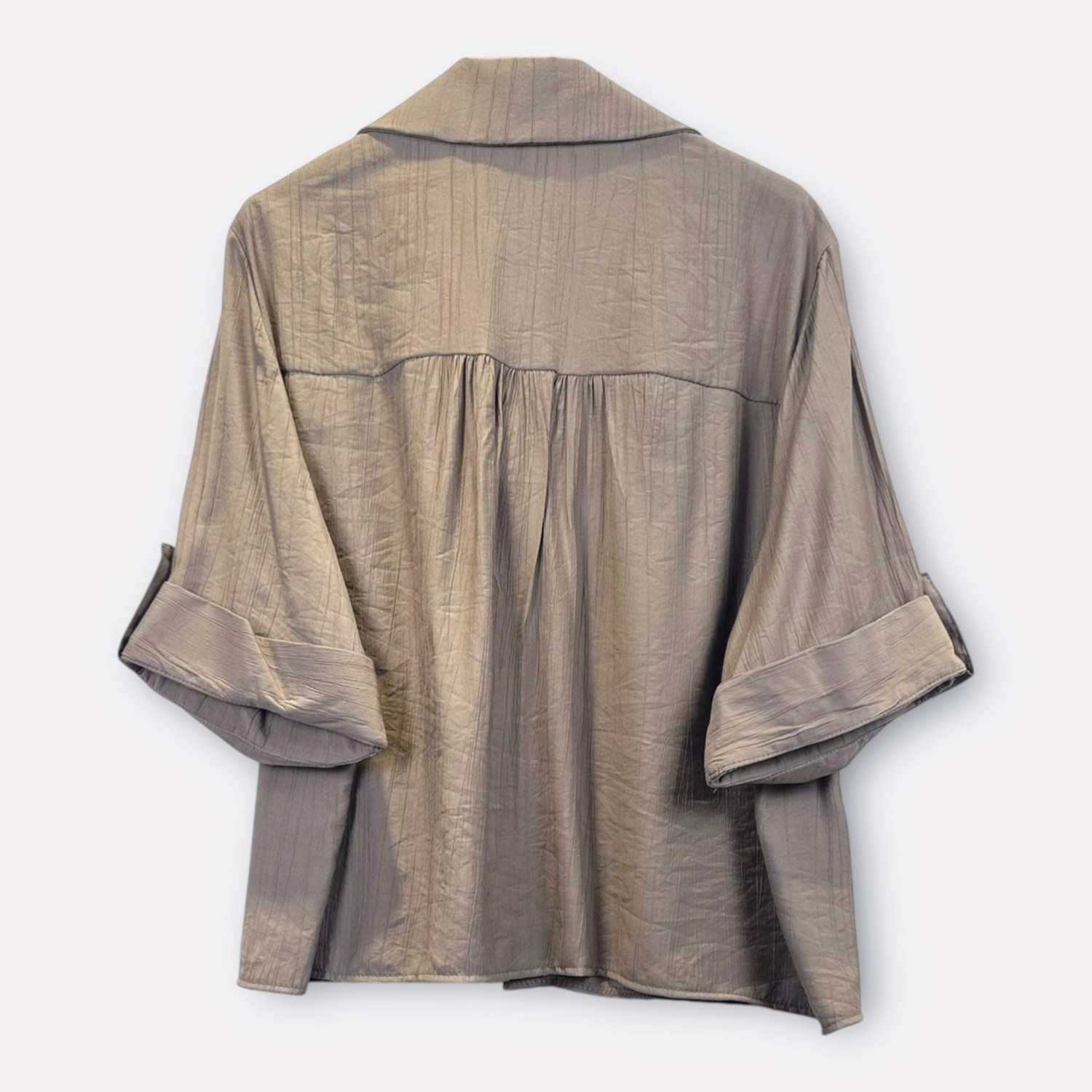 Camicia oversize a maniche corte in viscosa 0334 – NEUS