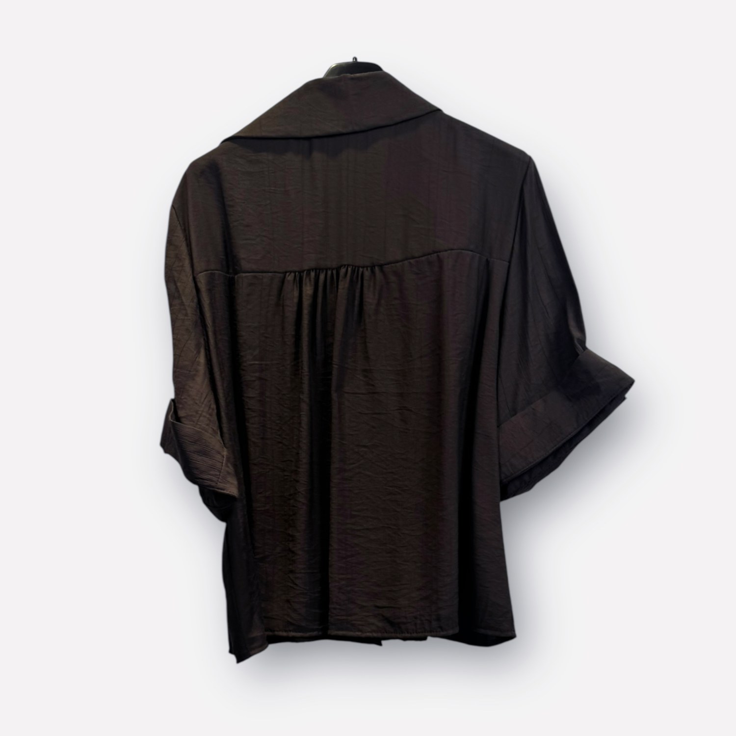 Camicia oversize a maniche corte in viscosa 0334 – NEUS