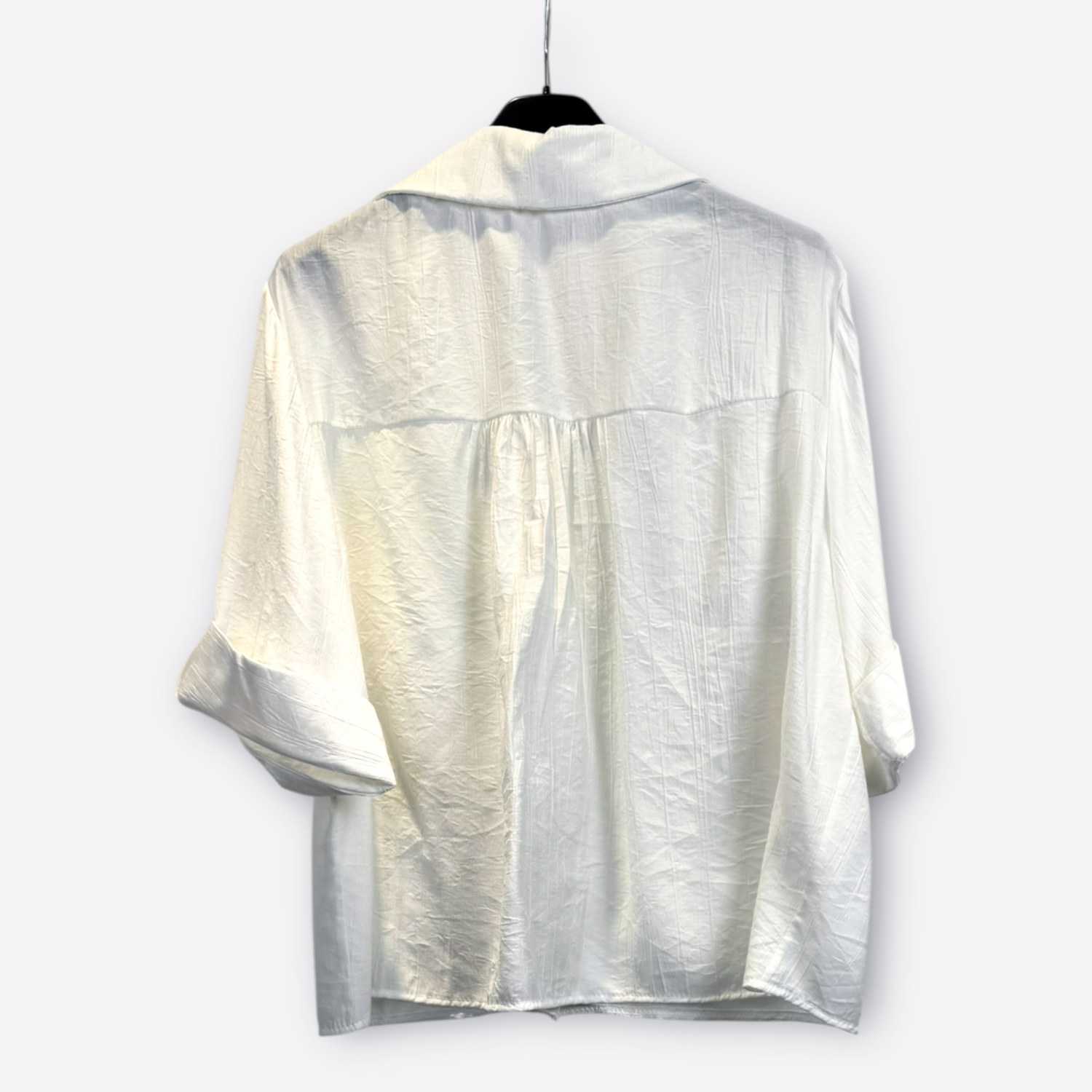 Camicia oversize a maniche corte in viscosa 0334 – NEUS