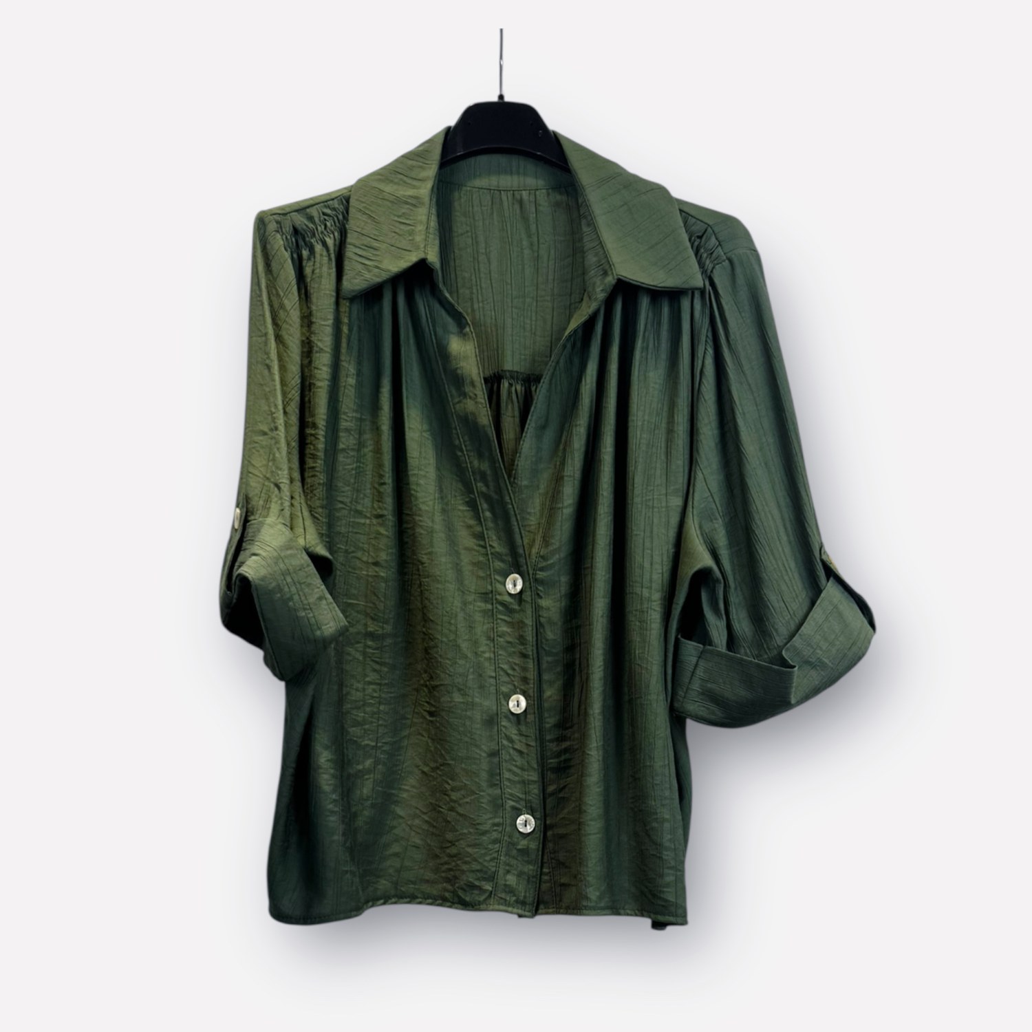 Camicia oversize a maniche corte in viscosa 0334 – NEUS