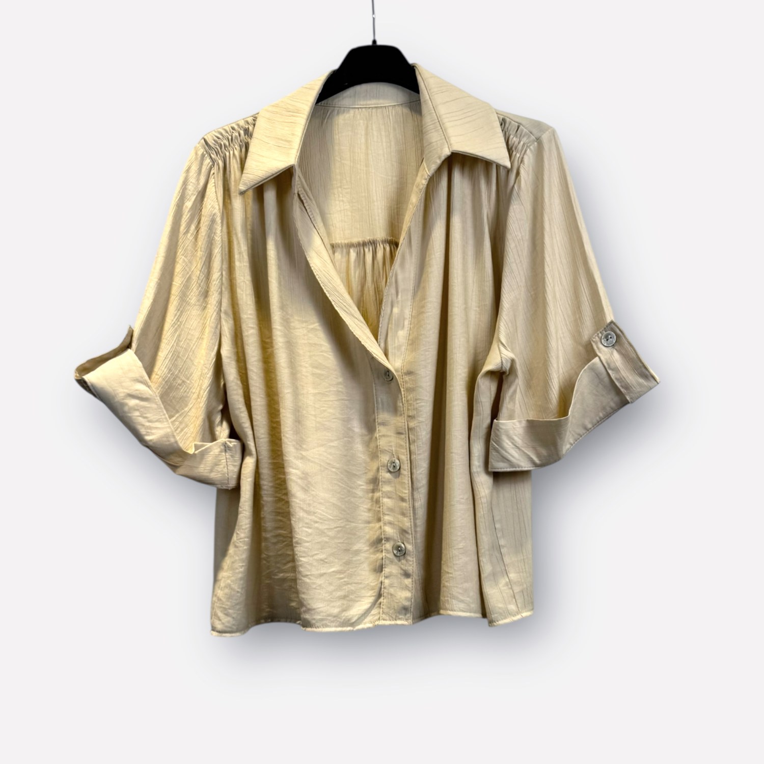 Camicia oversize a maniche corte in viscosa 0334 – NEUS