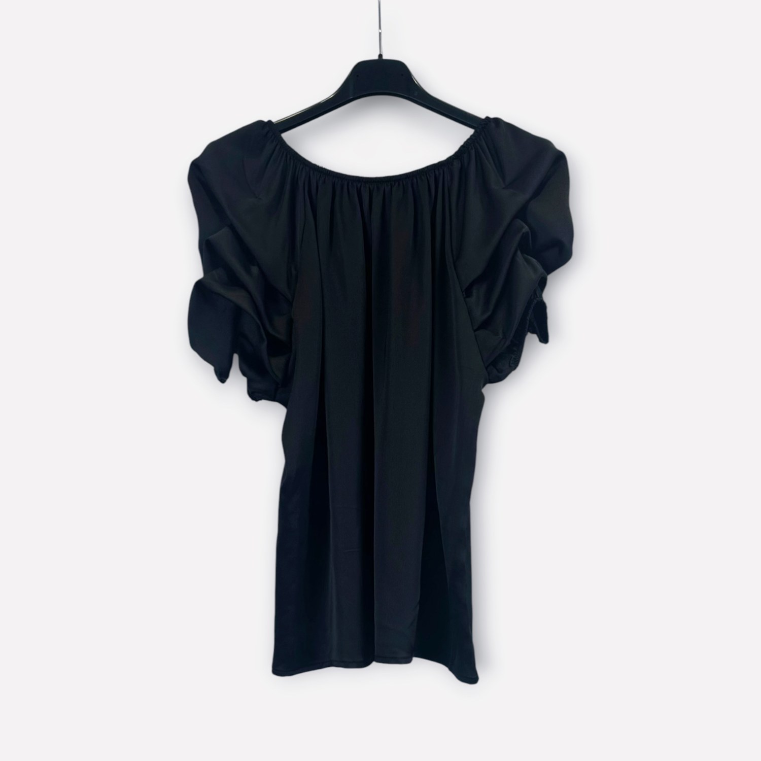 Blusa con maniche a sbuffo raso 0341 – NEUS