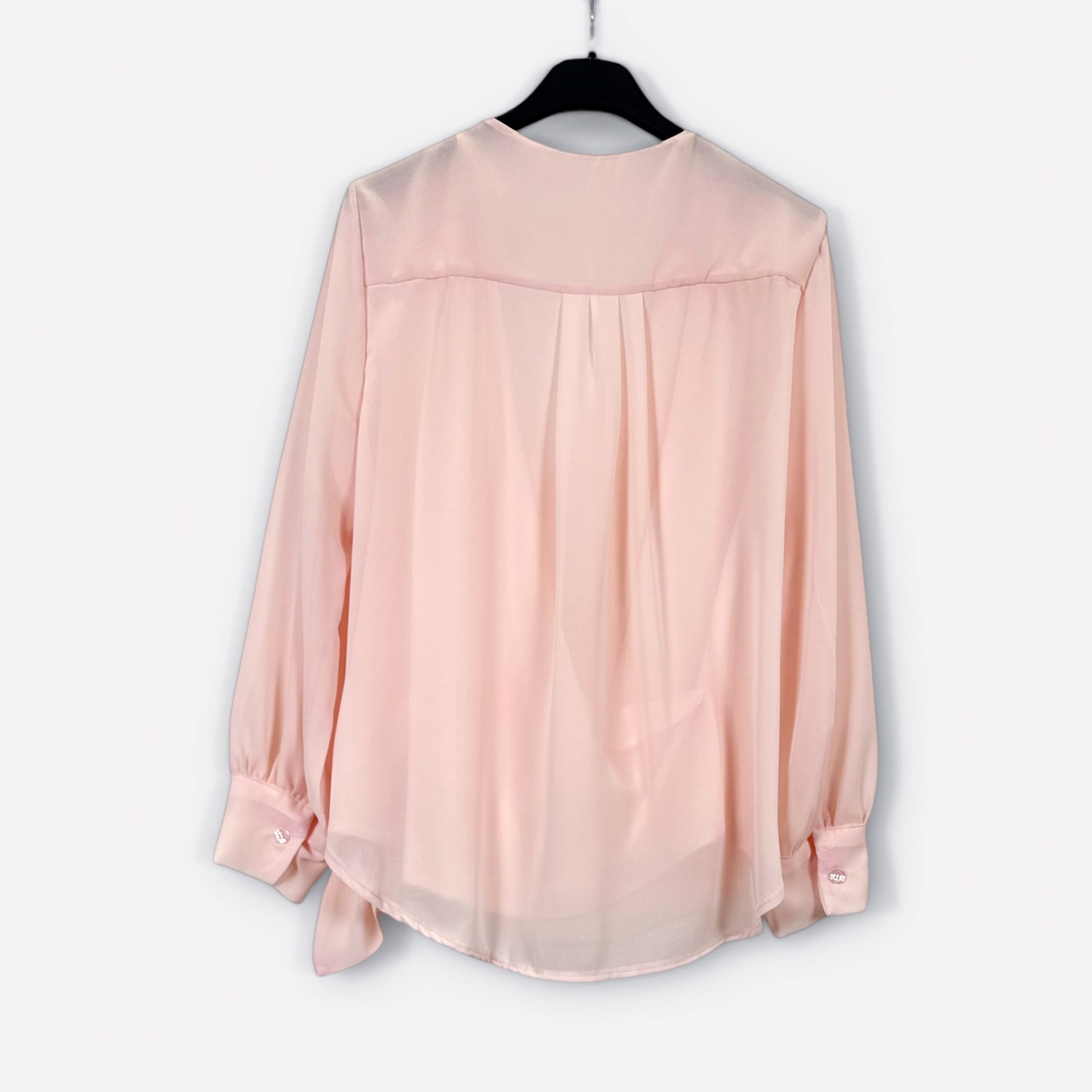 Blusa a maniche lunghe modello portafoglio con laccio laterale 9786 – NEUS