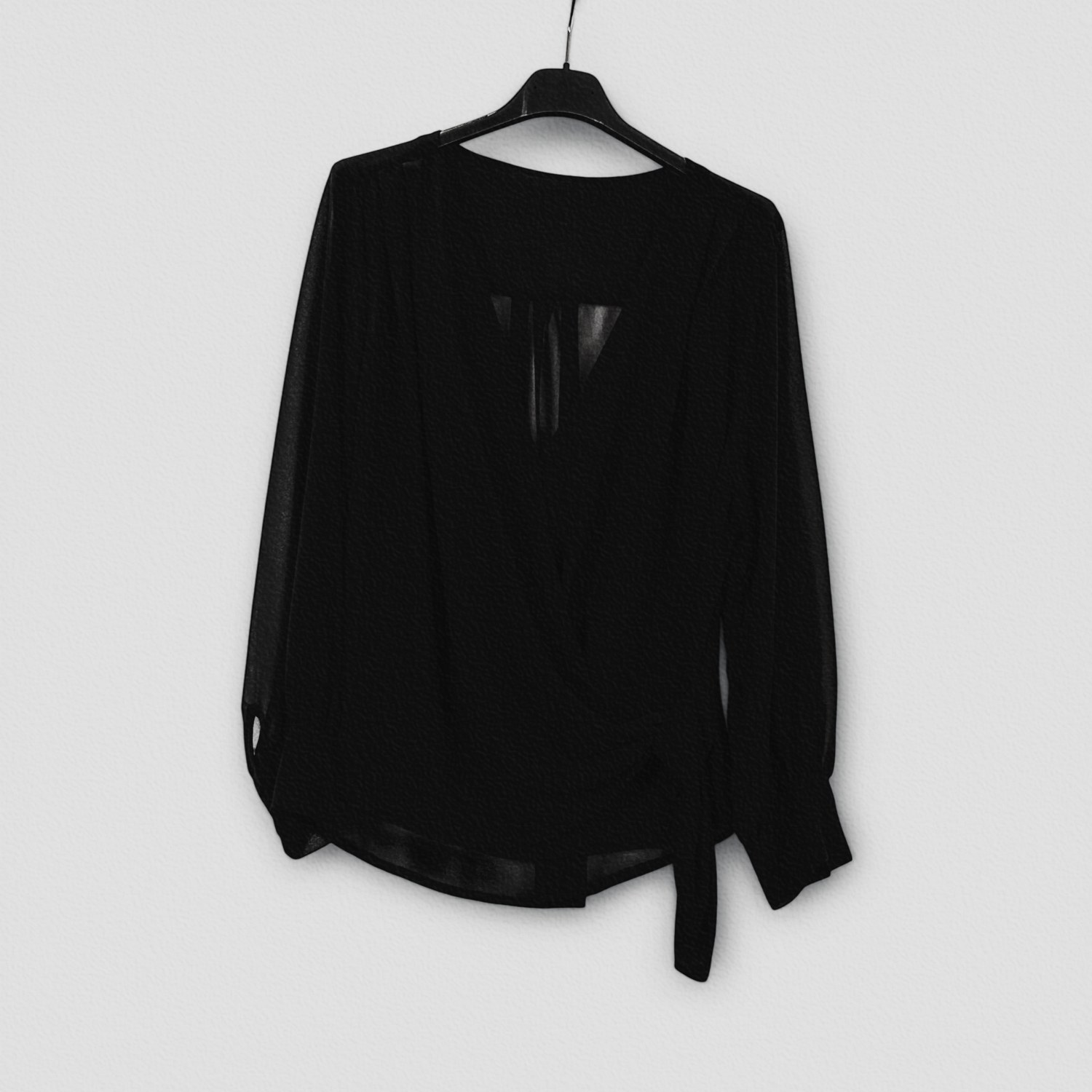 Blusa a maniche lunghe modello portafoglio con laccio laterale 9786 – NEUS