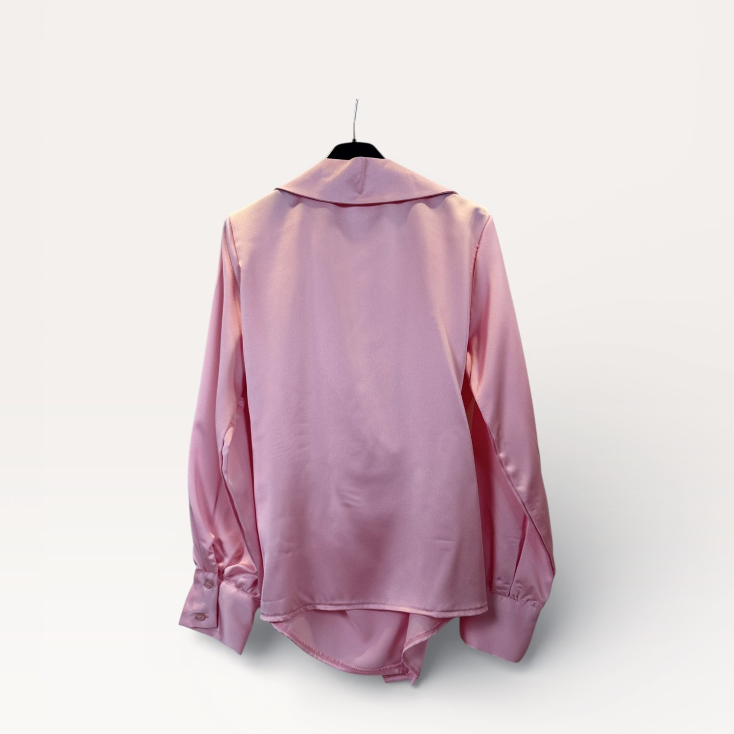 Camicia a portafoglio in raso con drappeggio SS26-C3-54 – NEUS
