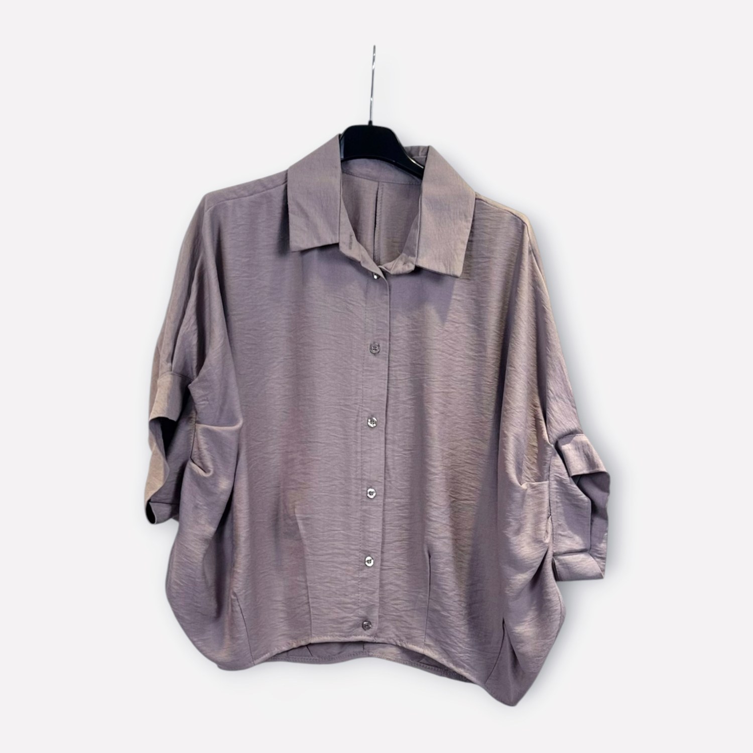 Camicia oversize a maniche corte SS26-C5-13 – NEUS