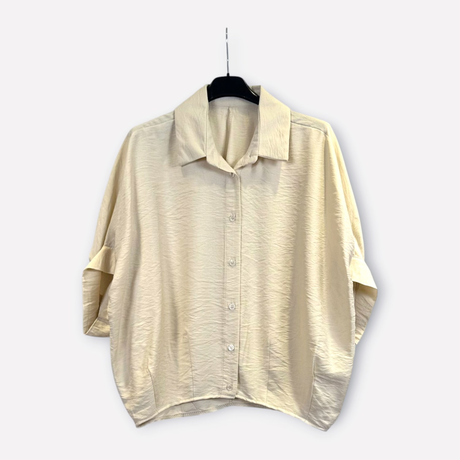Camicia oversize a maniche corte SS26-C5-13 – NEUS