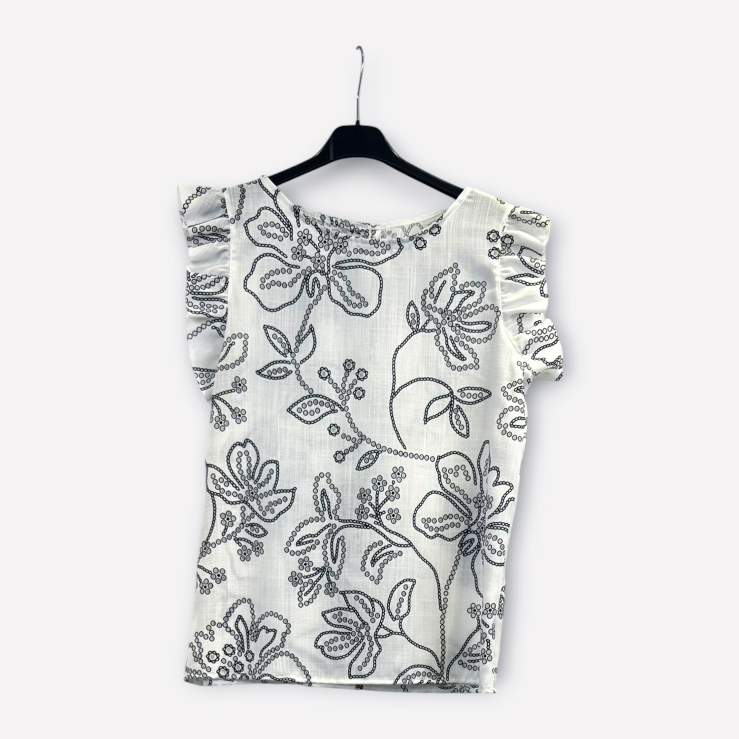 Blusa smanicata floreale SS26-C5-17 – NEUS
