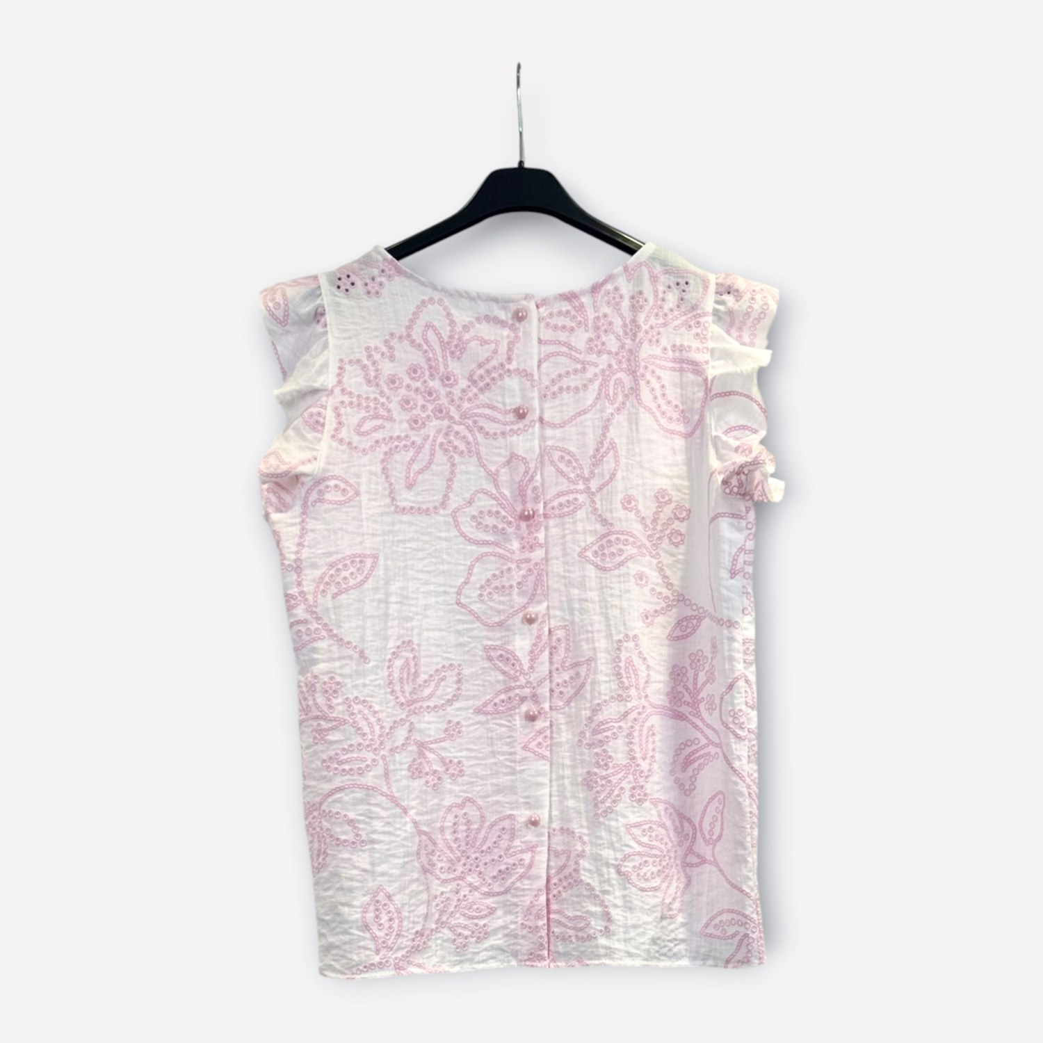 Blusa smanicata floreale SS26-C5-17 – NEUS