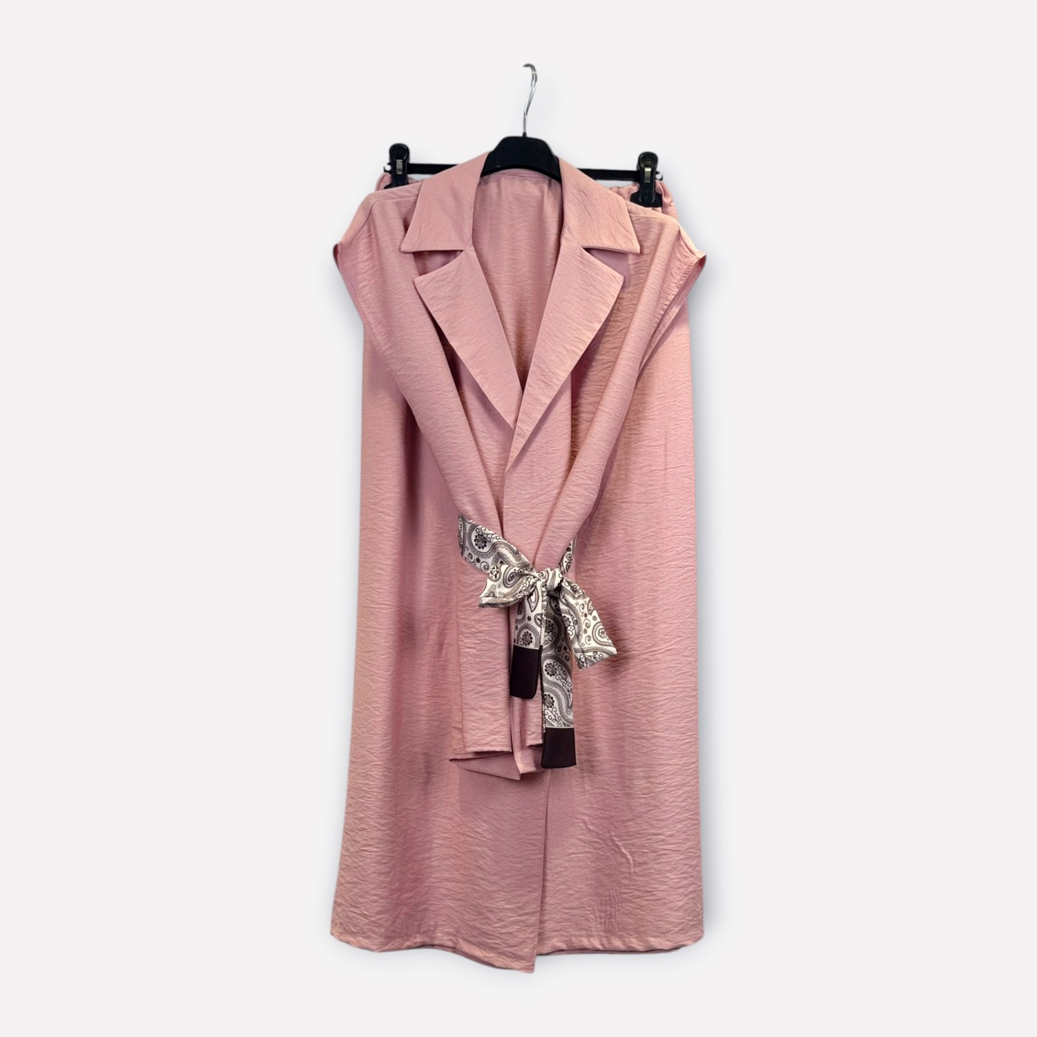 Top smanicato con cintura foulard SET 0180/6 – NEUS