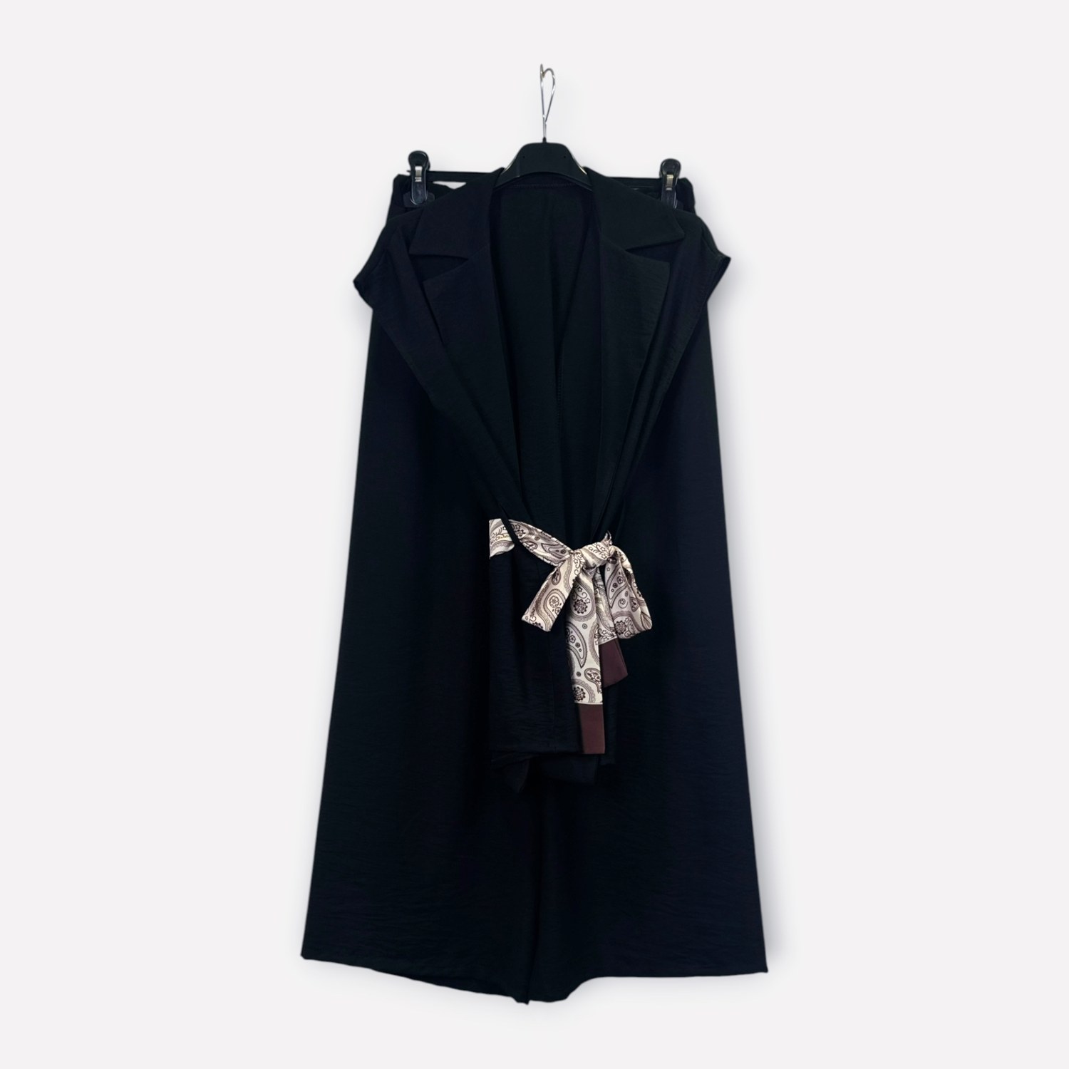 Top smanicato con cintura foulard SET 0180/6 – NEUS