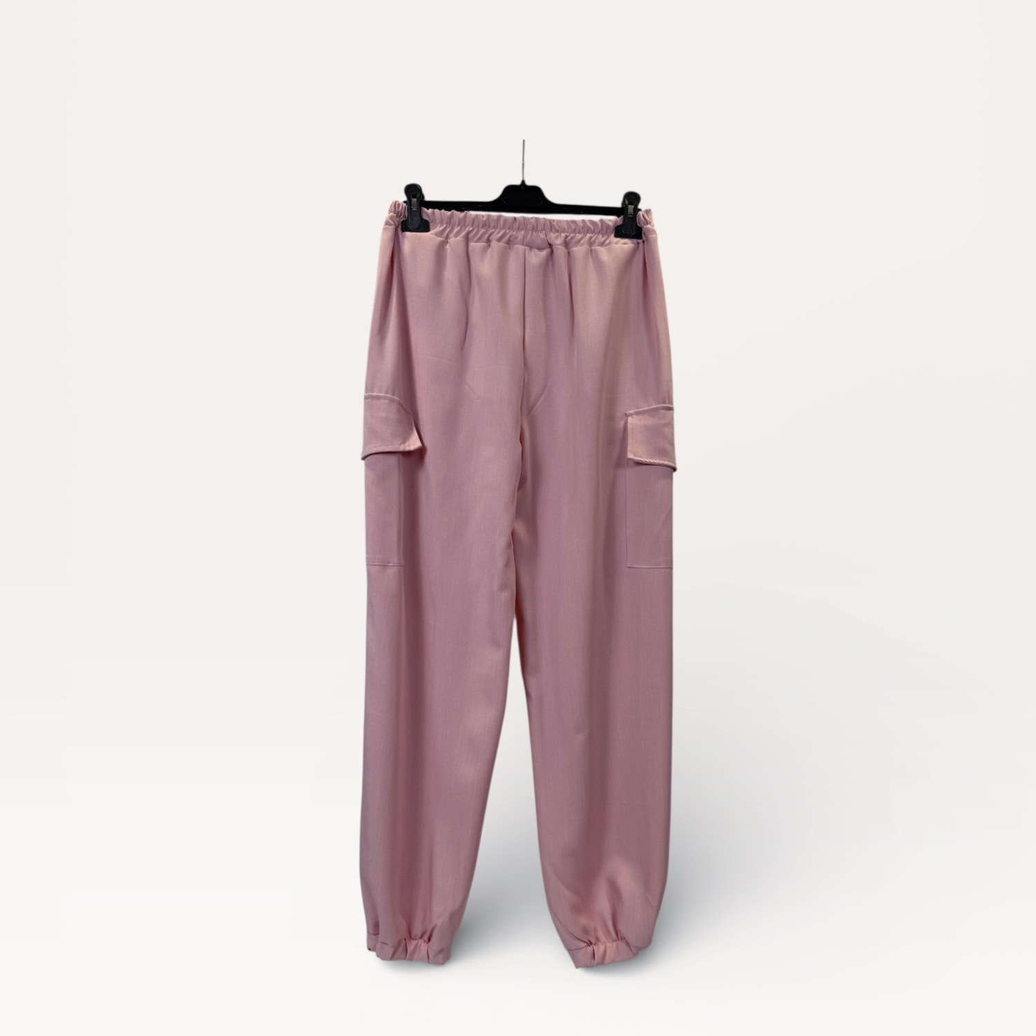 Completo giacca croppata con coulisse in vita+ Pantaloni cargo a vita alta con fondo elasticizzato 0280/0281 – NEUS