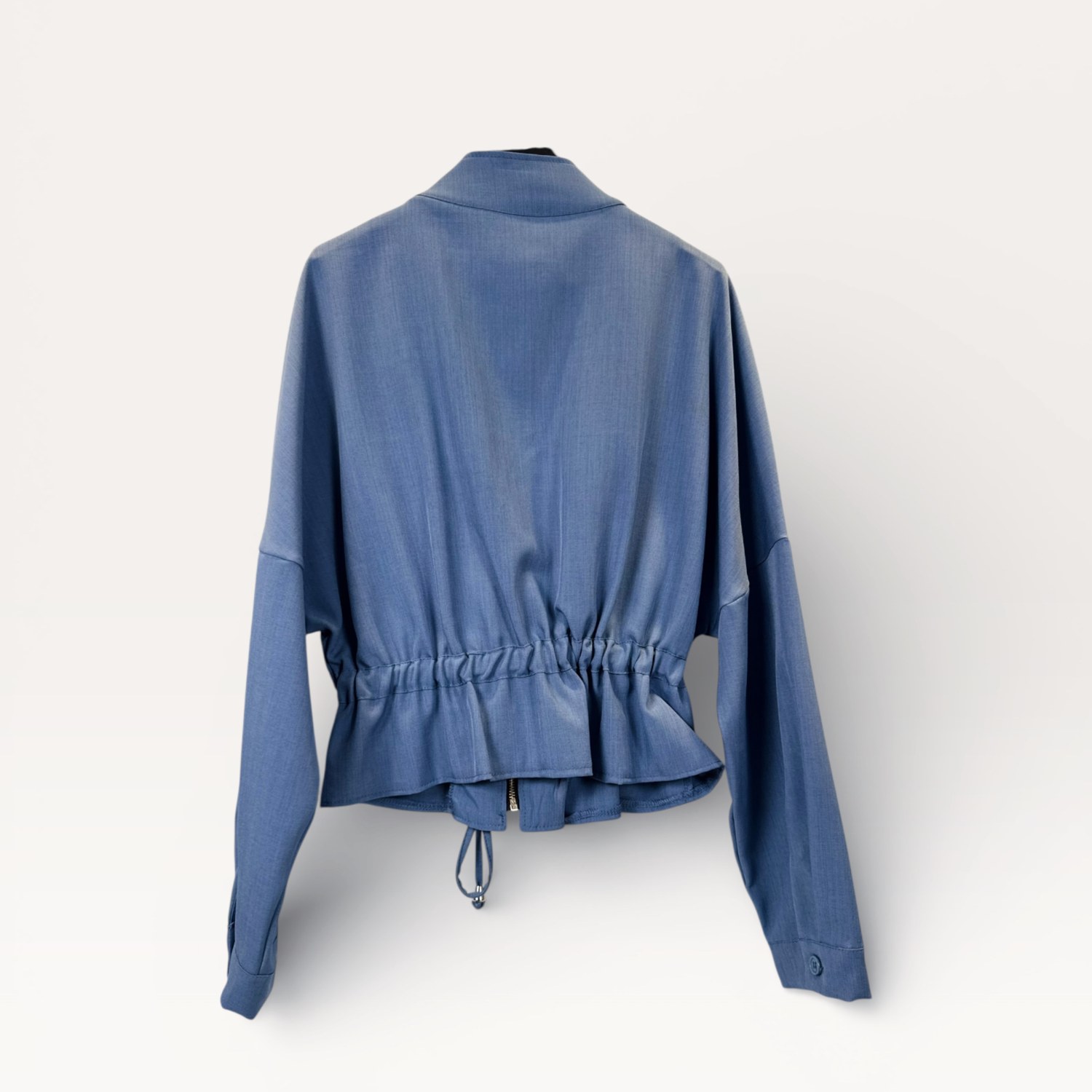 Completo giacca croppata con coulisse in vita+ Pantaloni cargo a vita alta con fondo elasticizzato 0280/0281 – NEUS