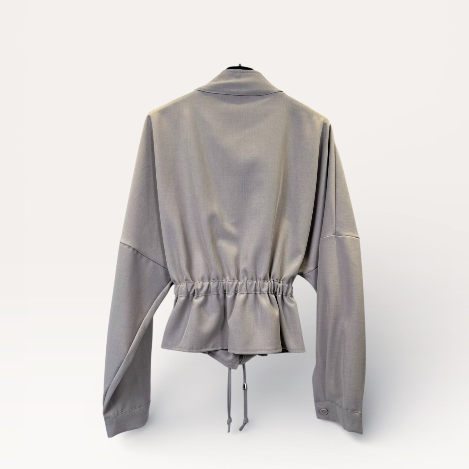 Completo giacca croppata con coulisse in vita+ Pantaloni cargo a vita alta con fondo elasticizzato 0280/0281 – NEUS