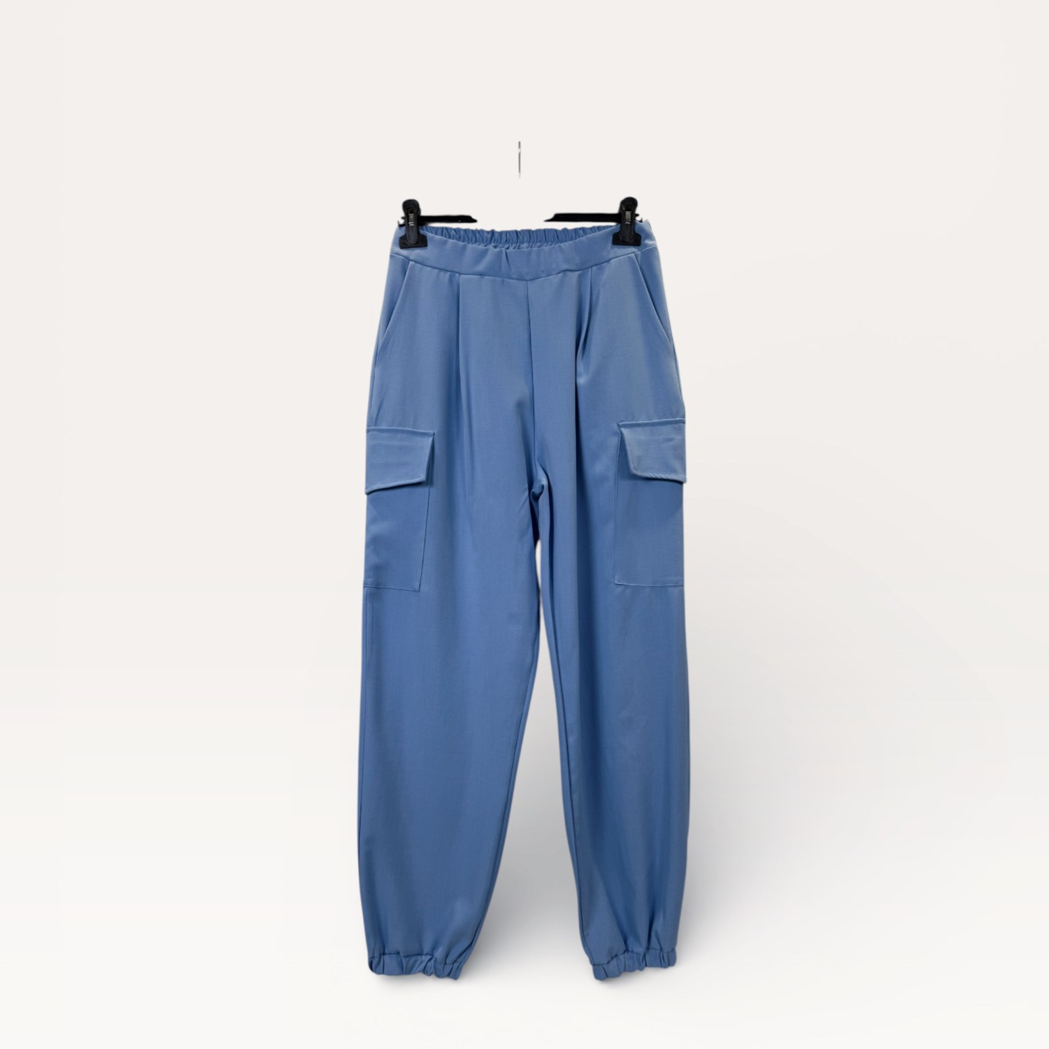 Completo giacca croppata con coulisse in vita+ Pantaloni cargo a vita alta con fondo elasticizzato 0280/0281 – NEUS