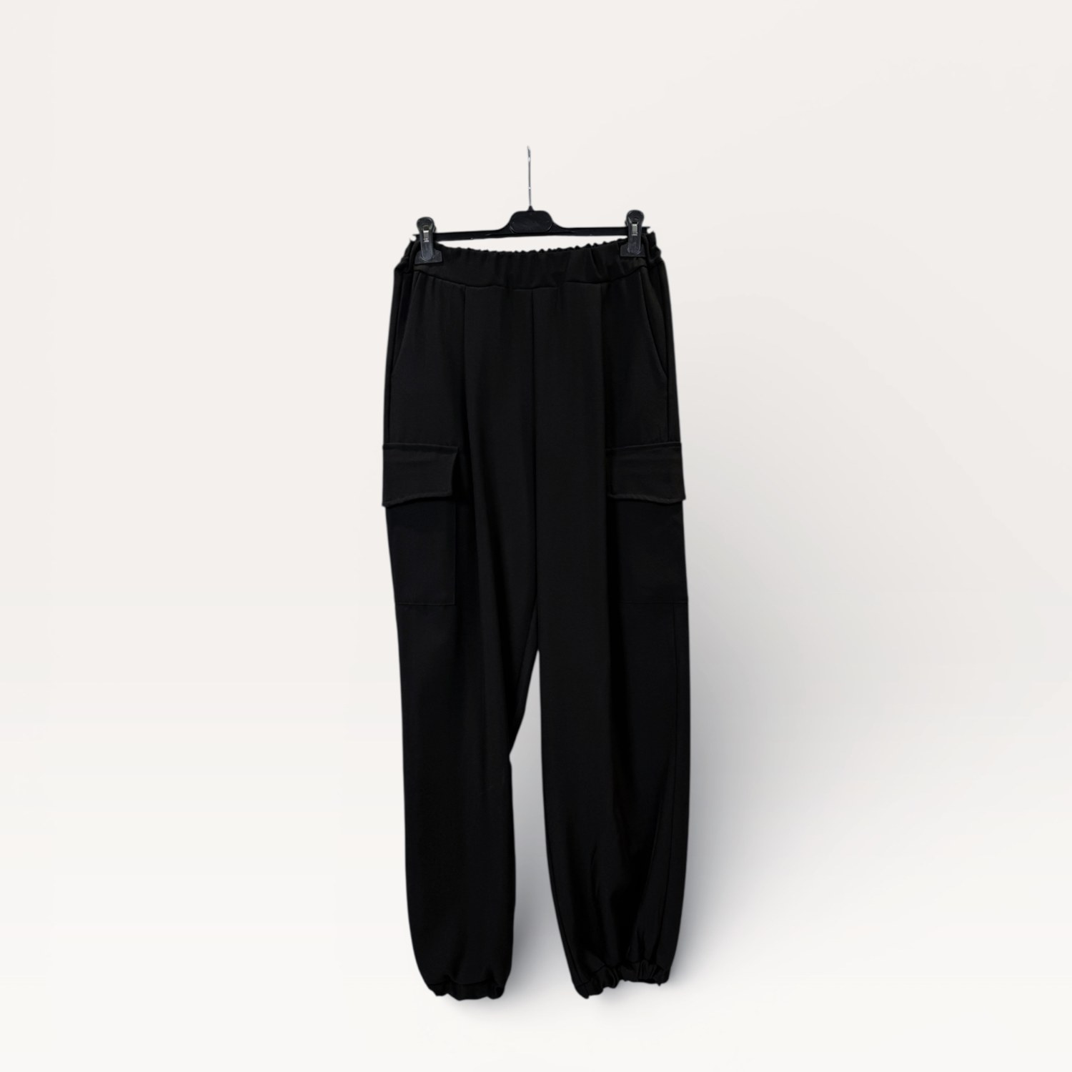 Completo giacca croppata con coulisse in vita+ Pantaloni cargo a vita alta con fondo elasticizzato 0280/0281 – NEUS