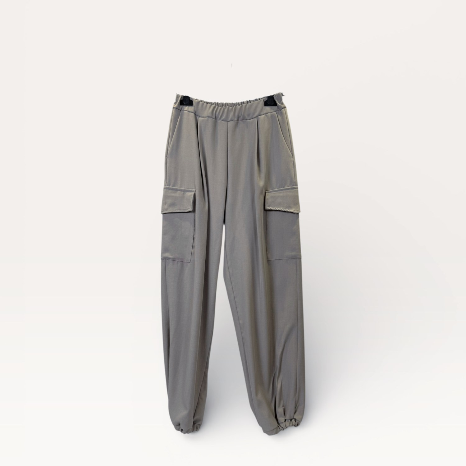 Completo giacca croppata con coulisse in vita+ Pantaloni cargo a vita alta con fondo elasticizzato 0280/0281 – NEUS