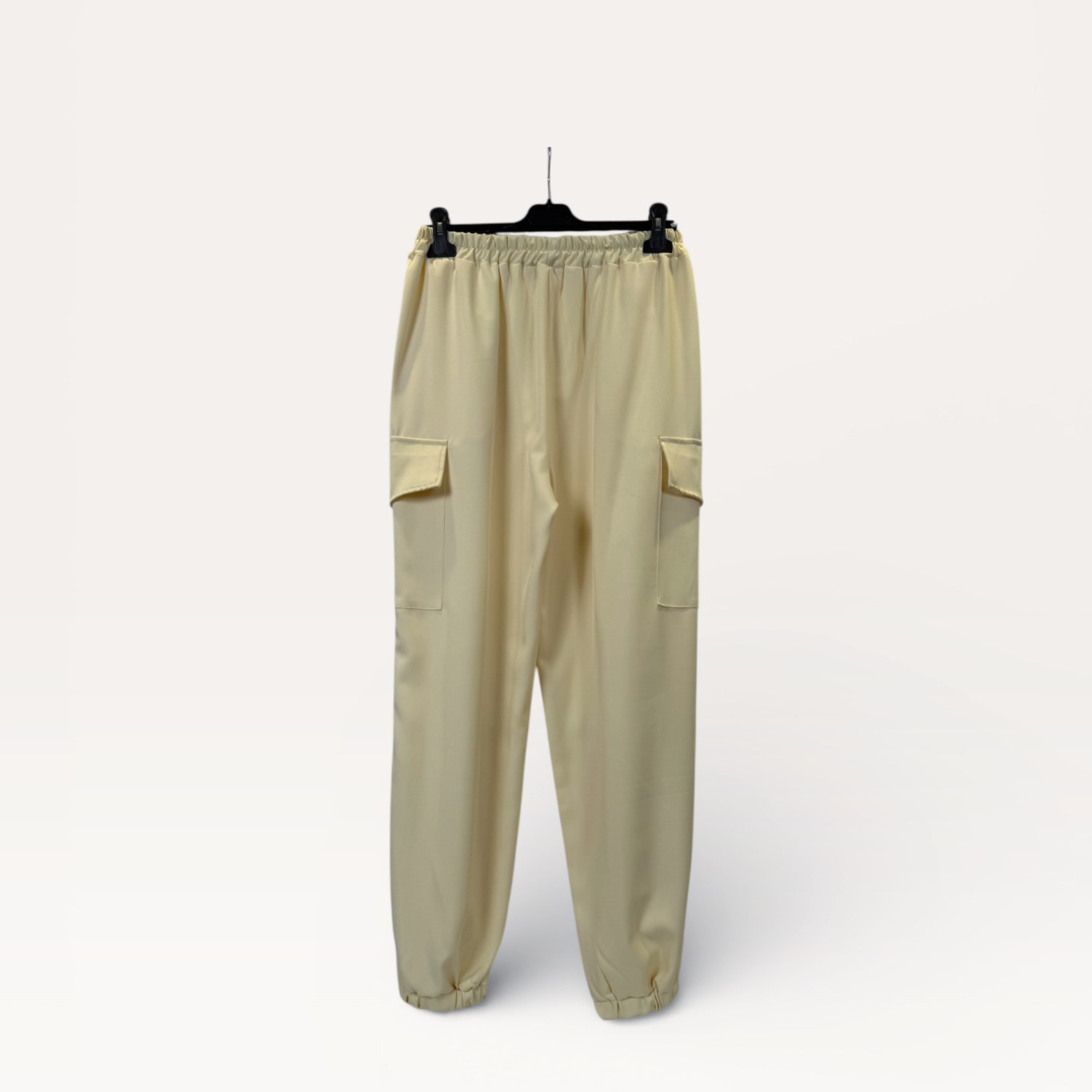 Completo giacca croppata con coulisse in vita+ Pantaloni cargo a vita alta con fondo elasticizzato 0280/0281 – NEUS
