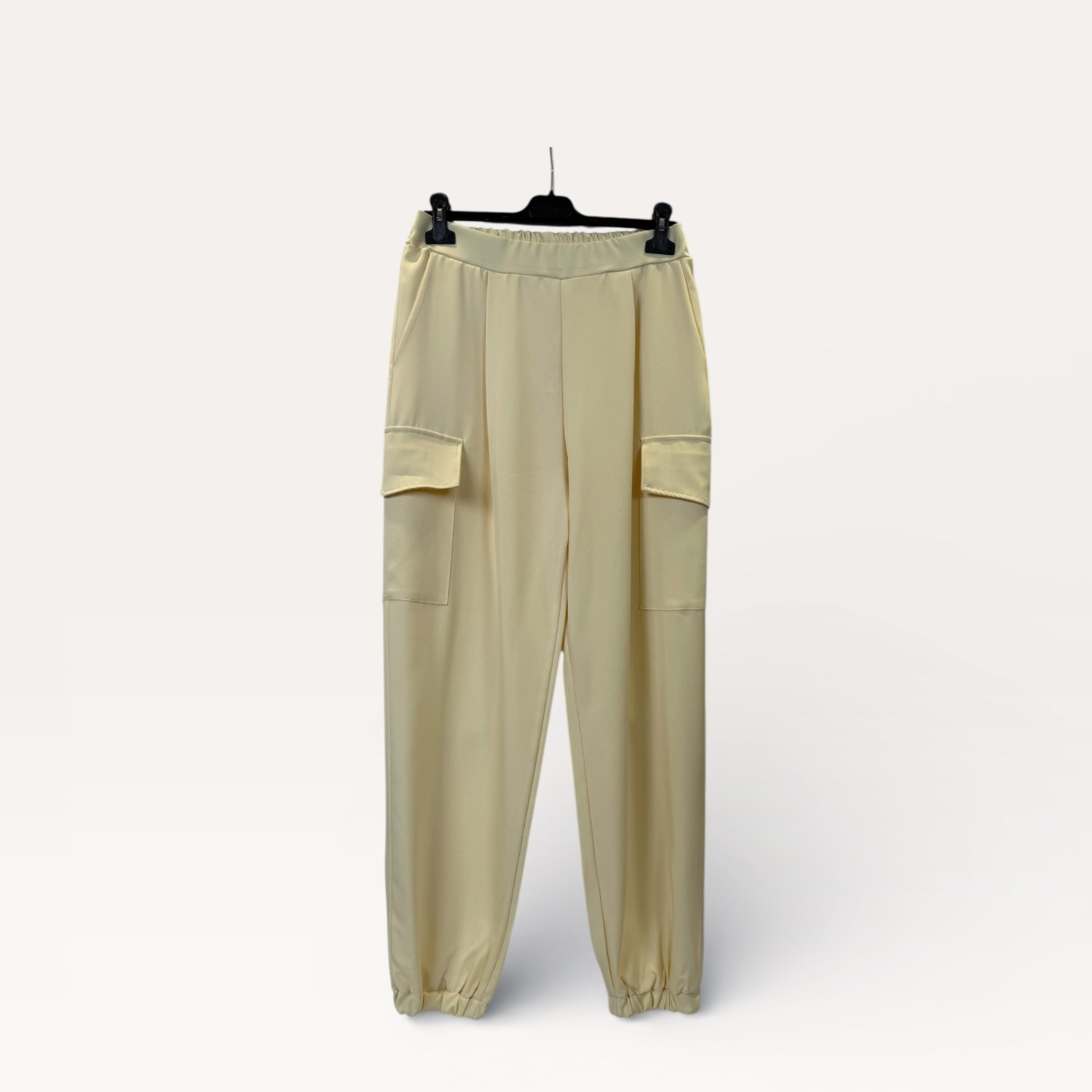 Completo giacca croppata con coulisse in vita+ Pantaloni cargo a vita alta con fondo elasticizzato 0280/0281 – NEUS