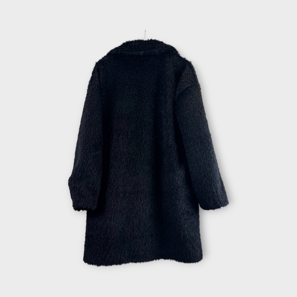 Cappotto nero oversize