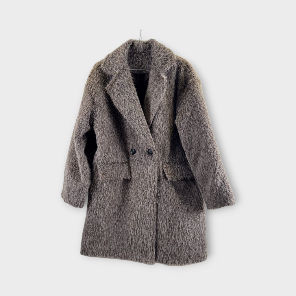 Cappotto grigio oversize