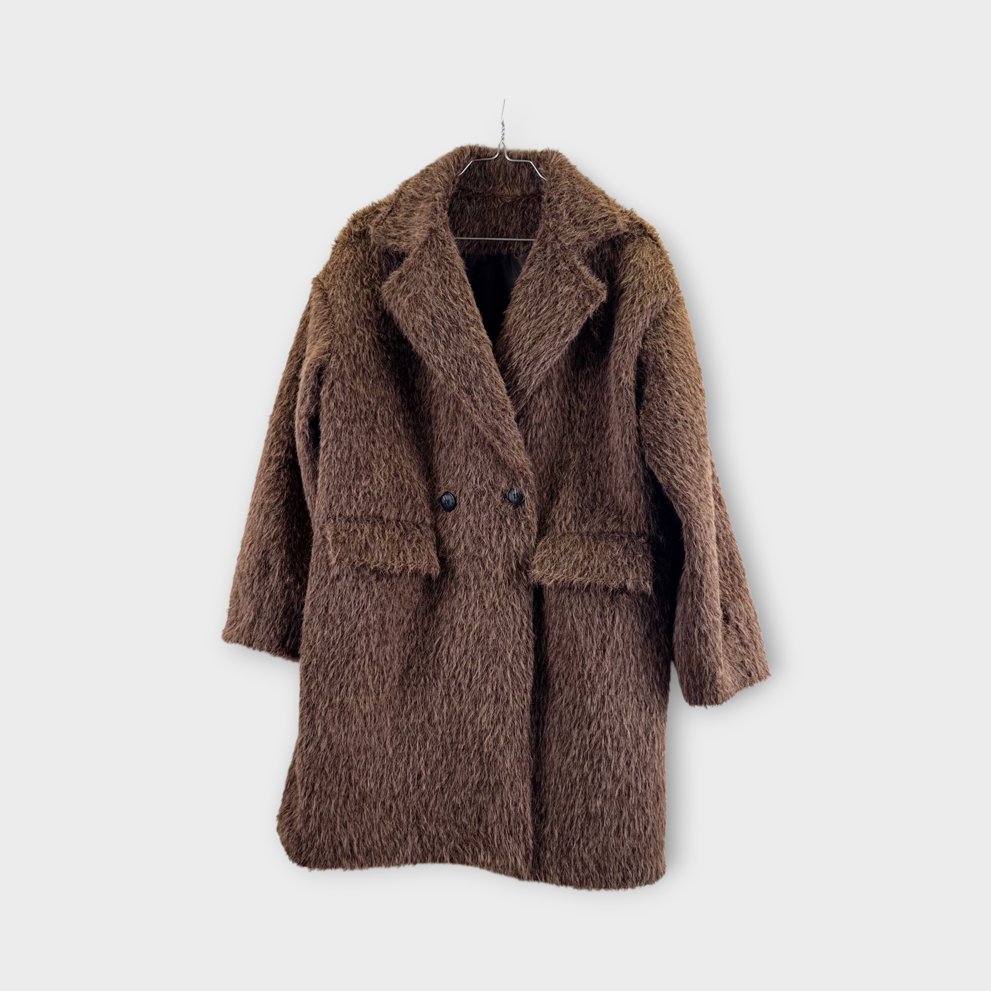 Cappotto nero oversize