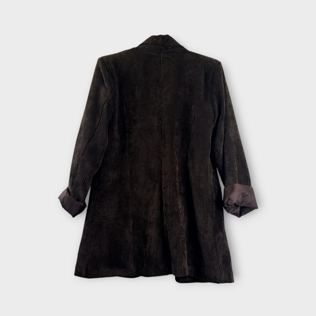 Blazer in velluto a coste Marrone