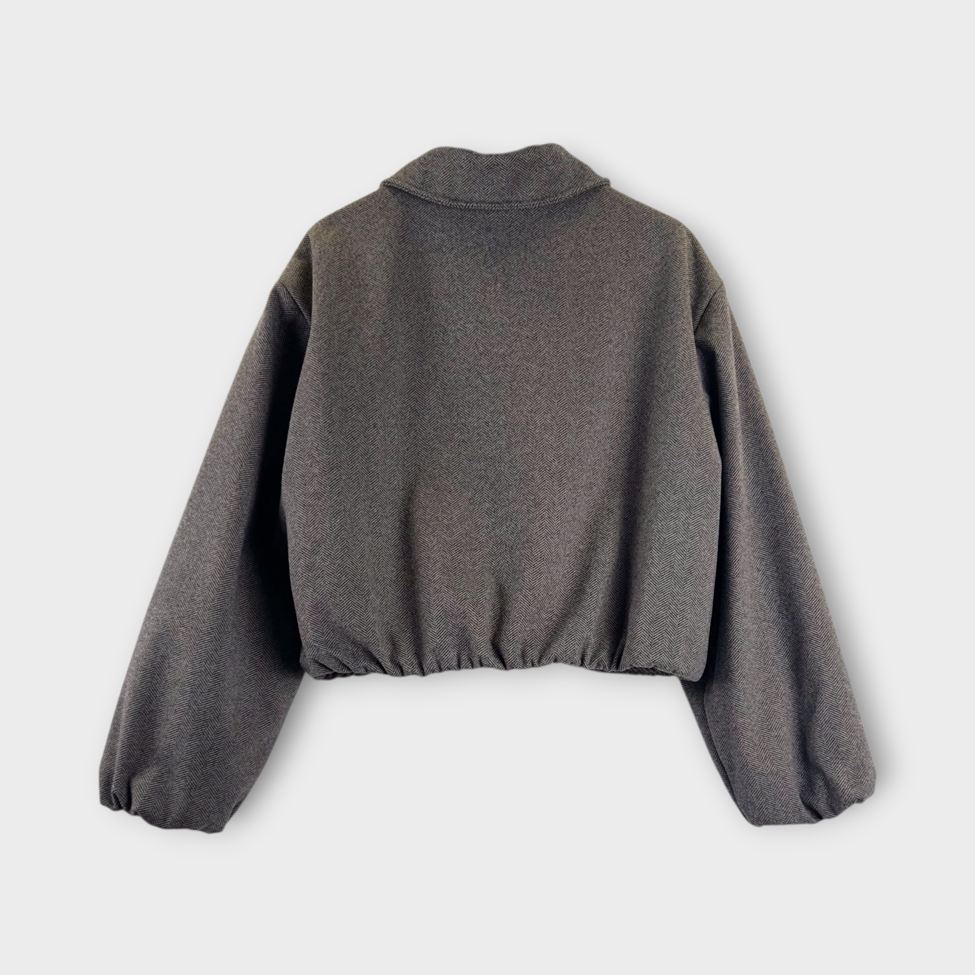 Giacca grigia con zip