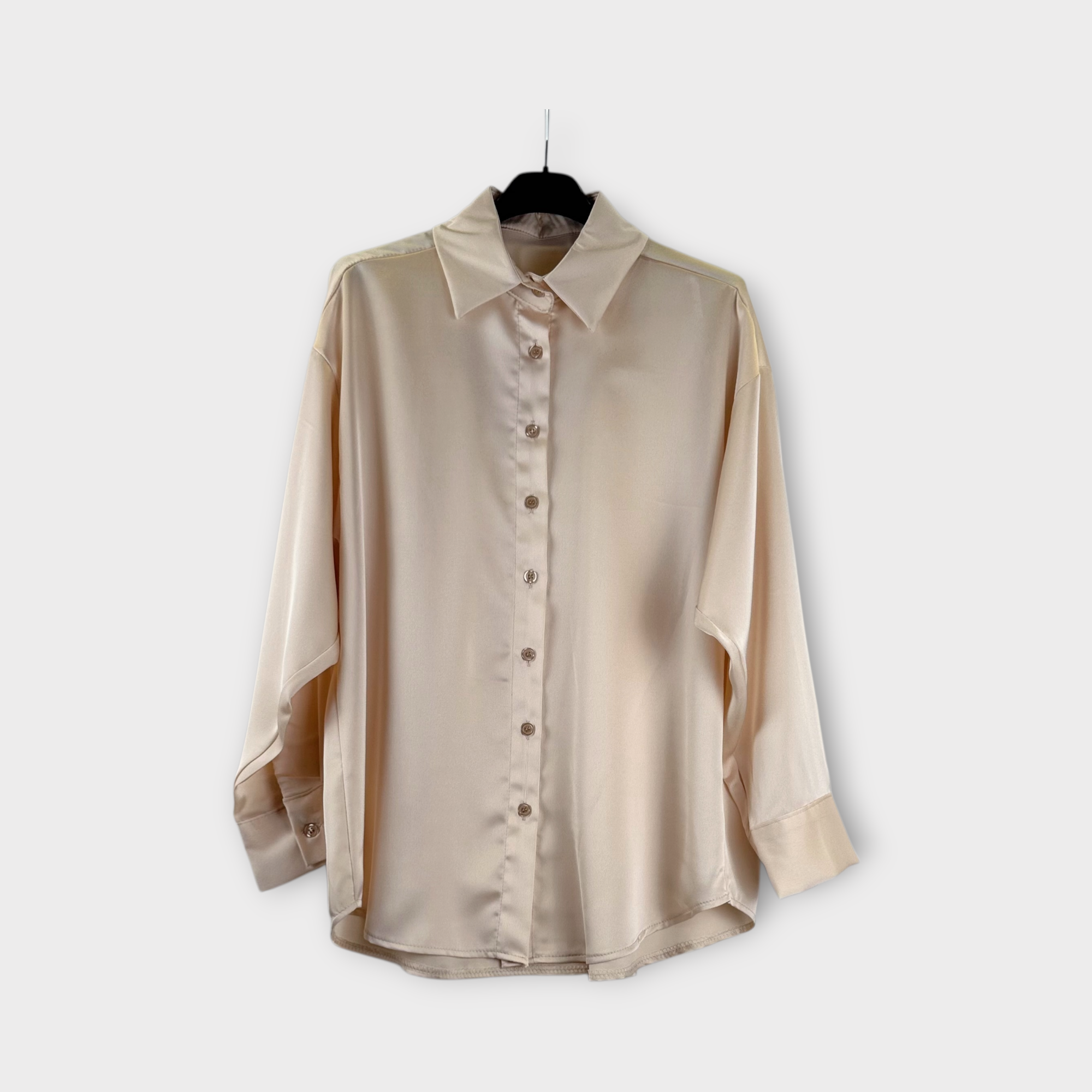 Camicia satin Beige