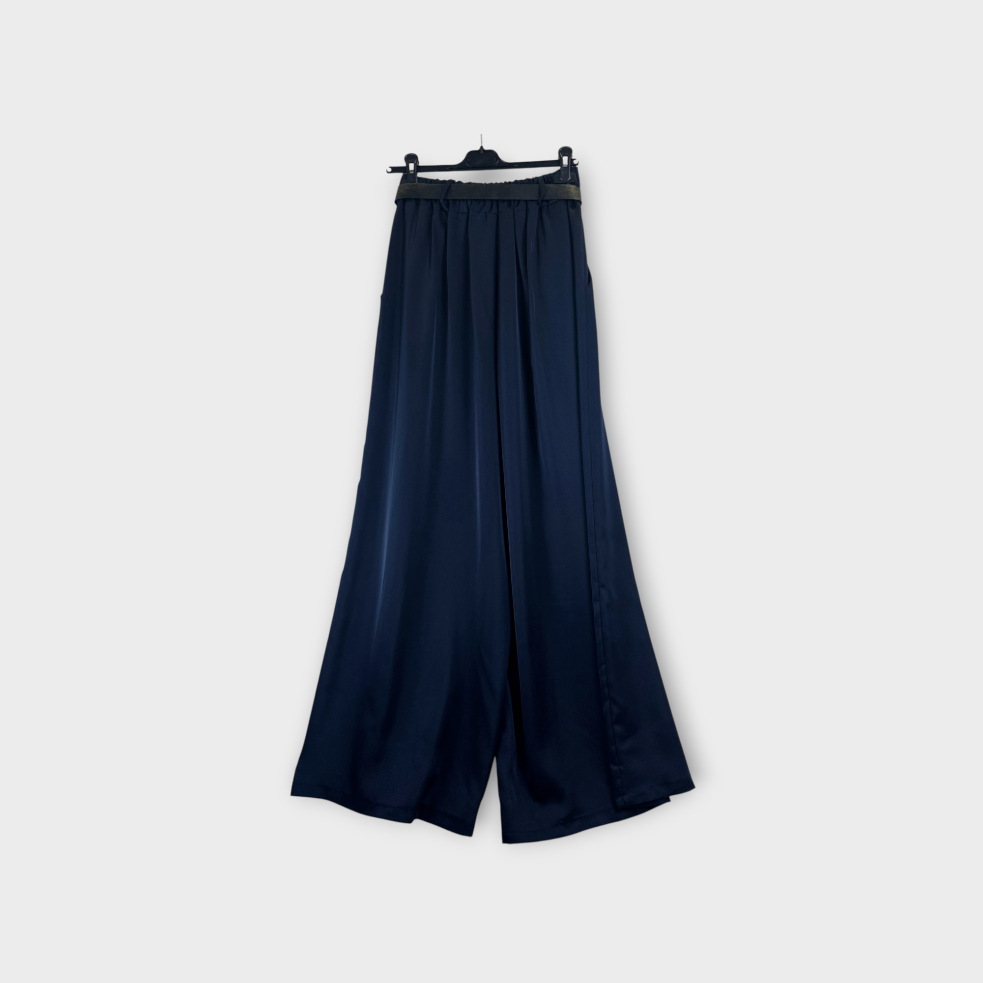 Pantaloni con cintura blu