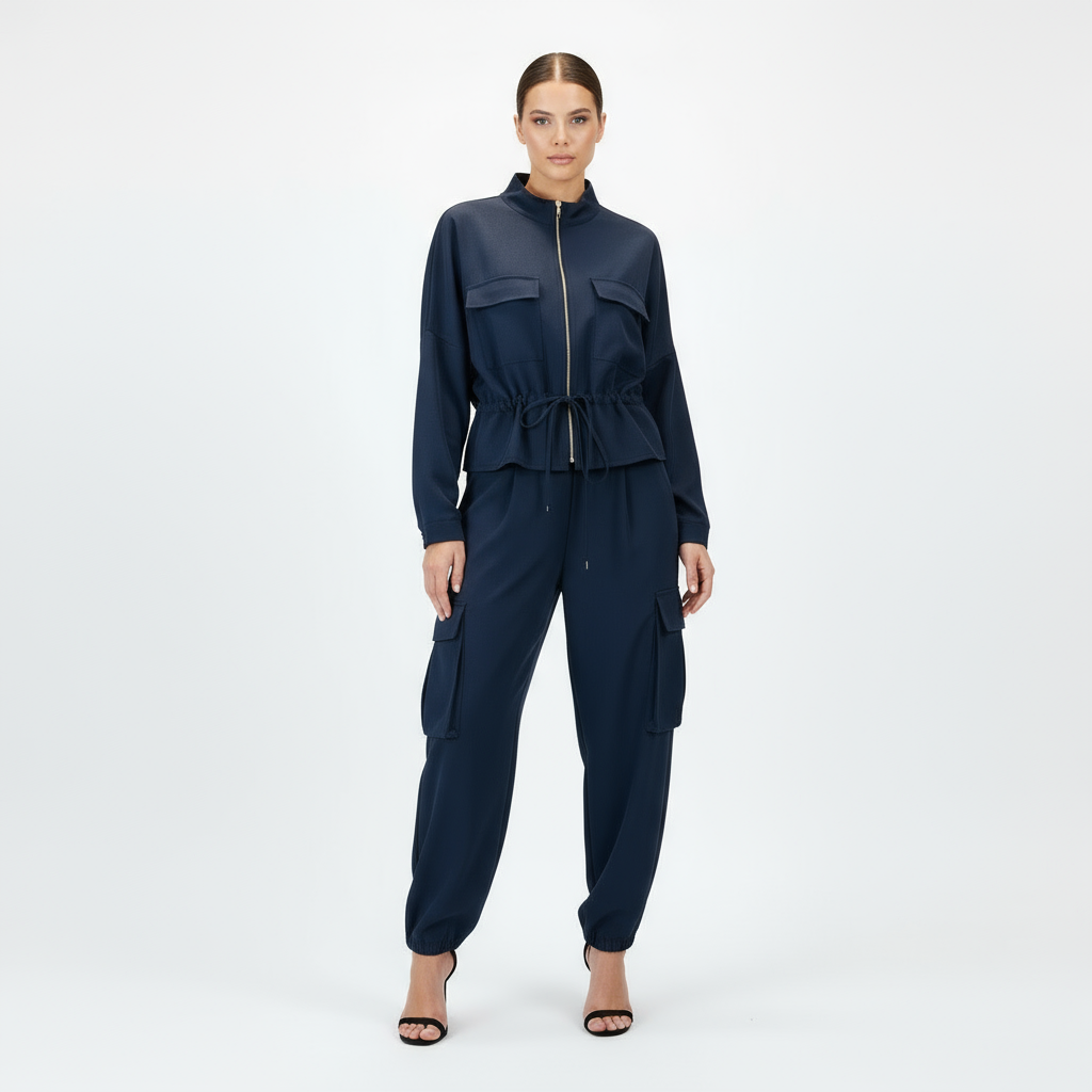 Completo con giacca e pantaloni Nero