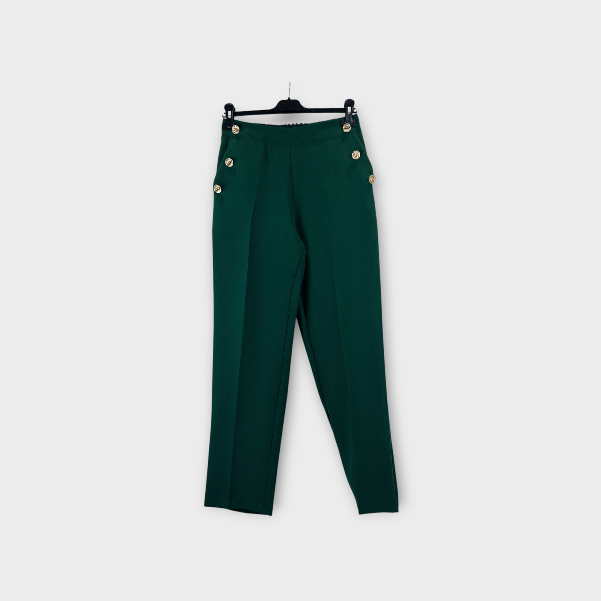 Pantaloni con bottoni dorati Blu navy