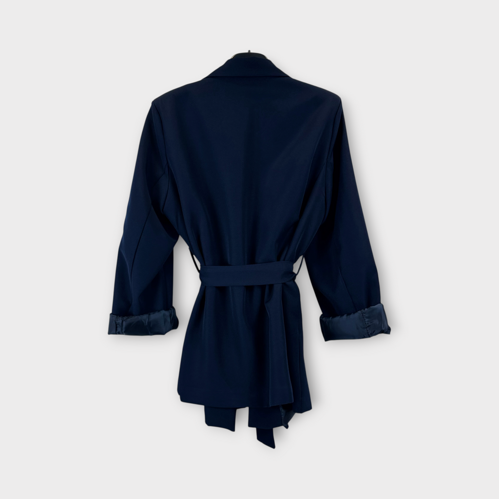 Blazer con cintura Blu navy