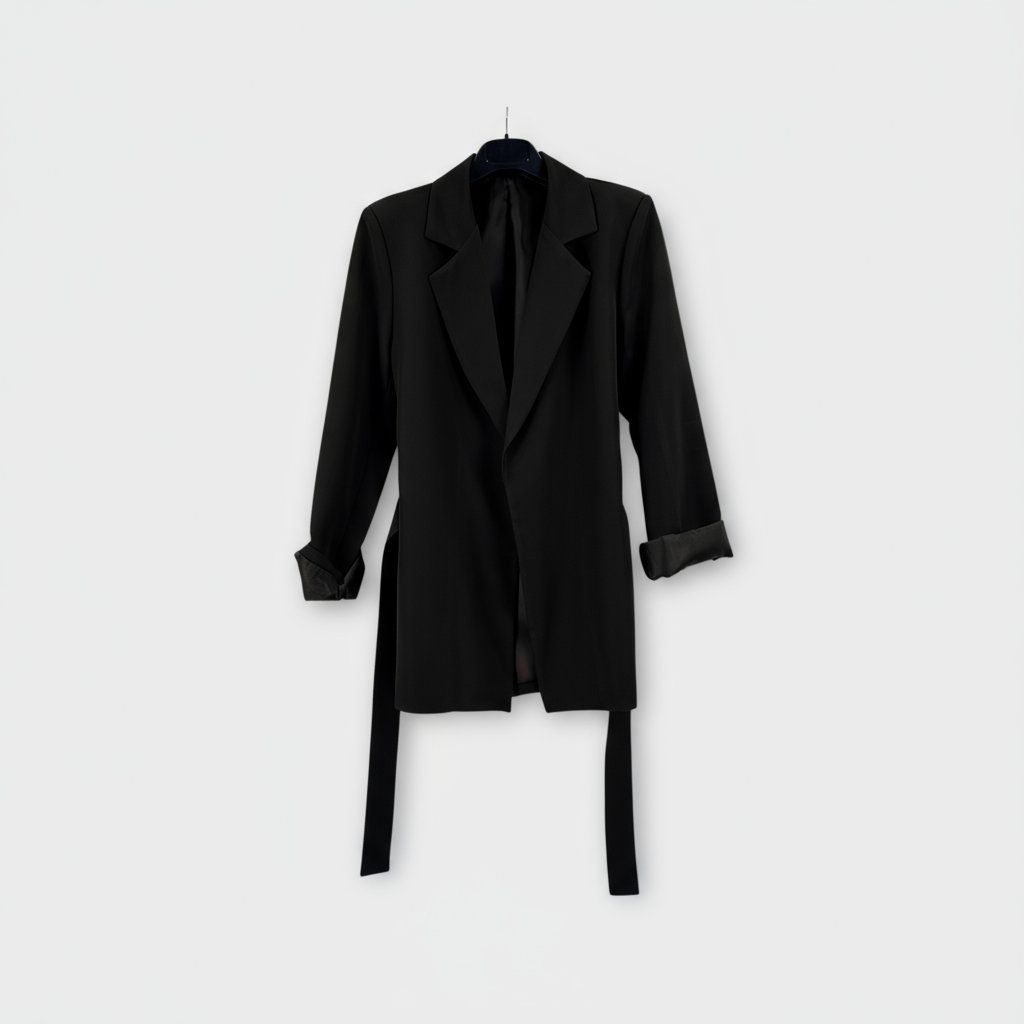 Blazer con cintura Blu navy