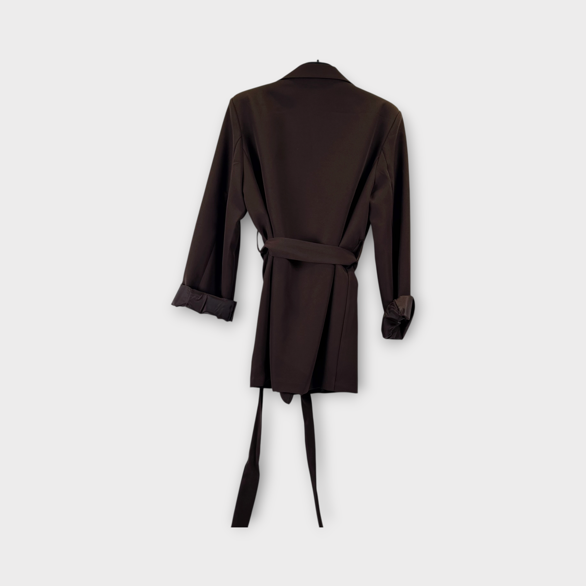 Blazer con cintura Marrone