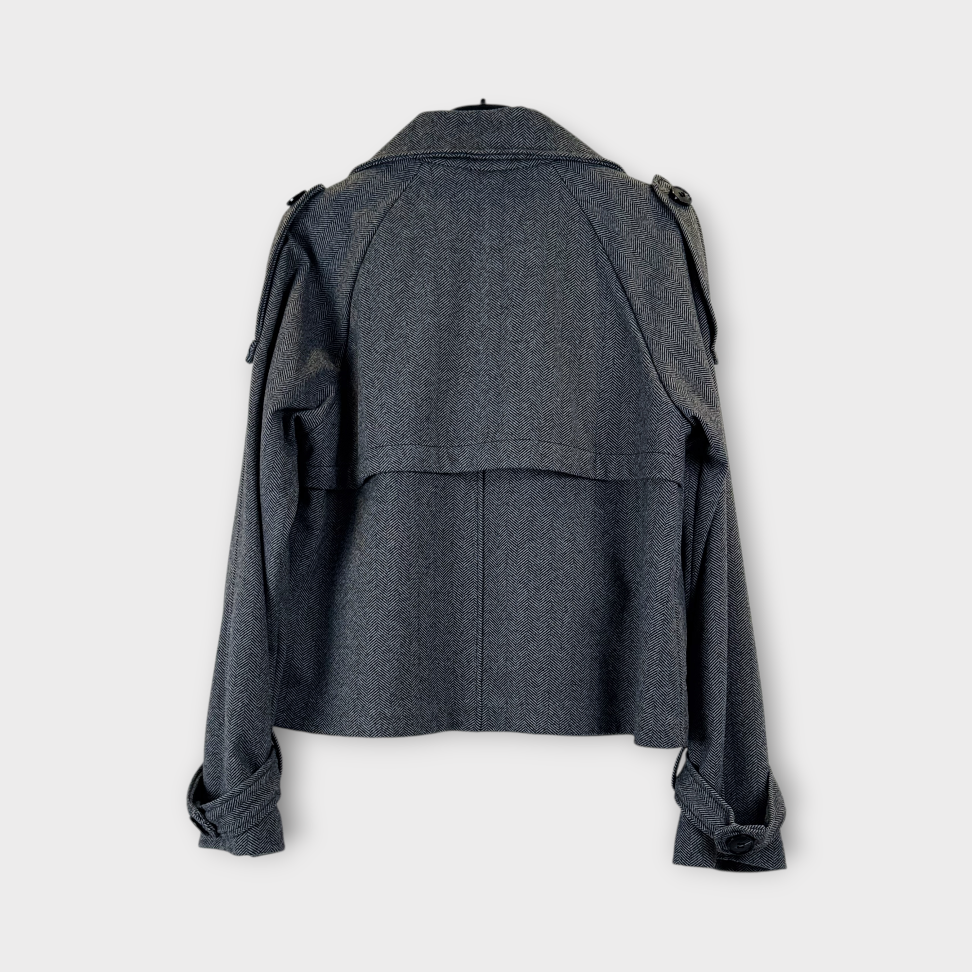 Trench corto doppiopetto Beige