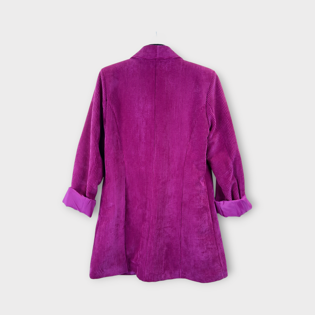 Blazer in velluto a coste Marrone