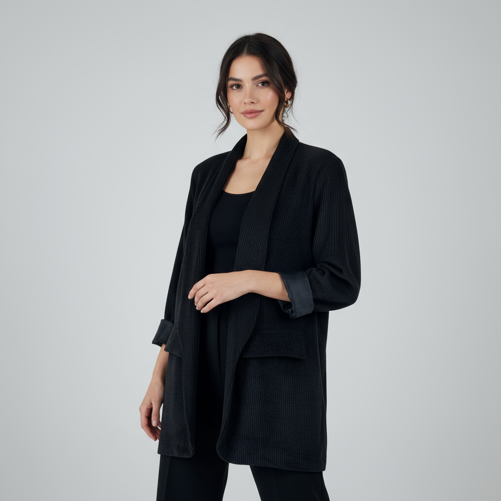 Blazer in velluto a coste Marrone