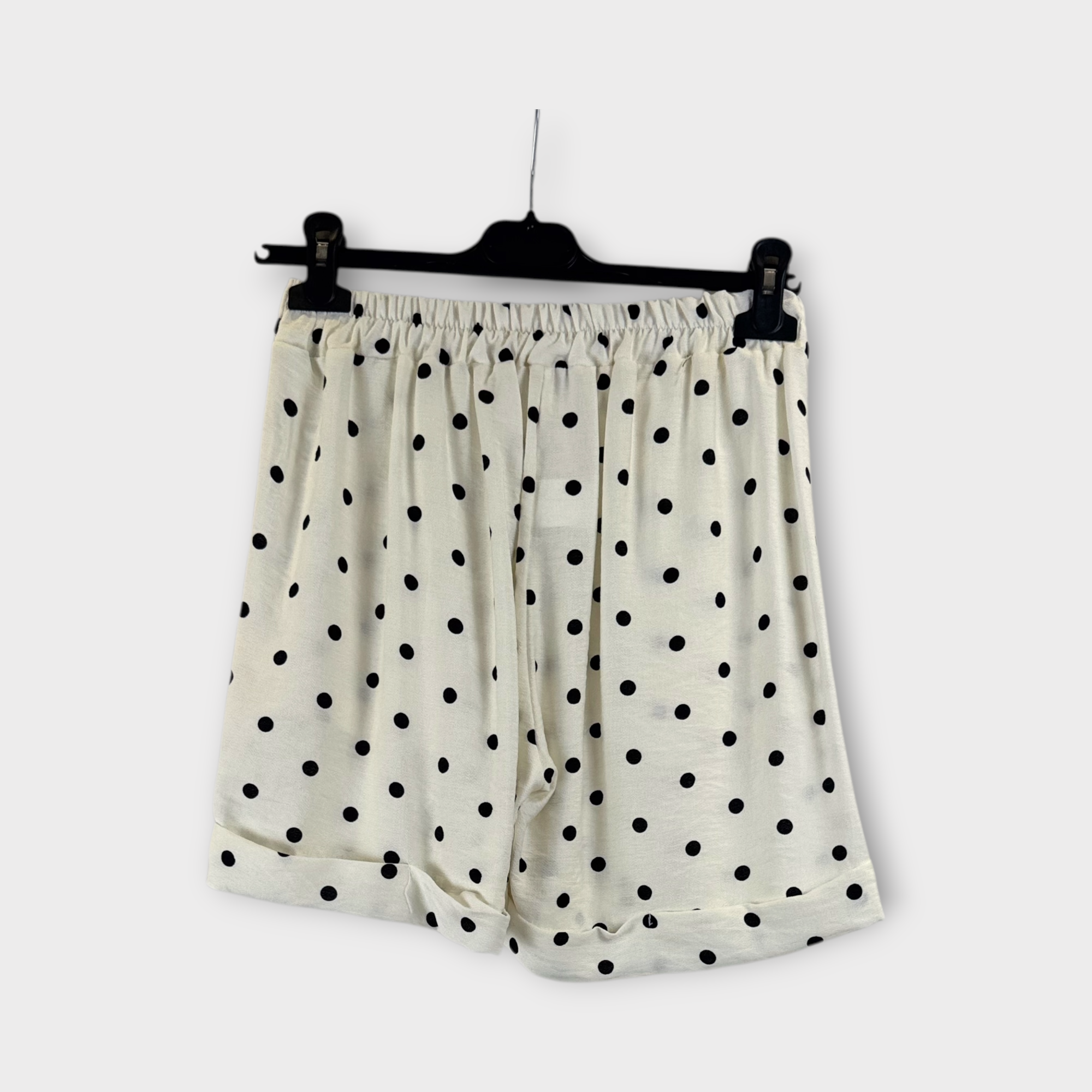 Shorts Bianchi a pois neri