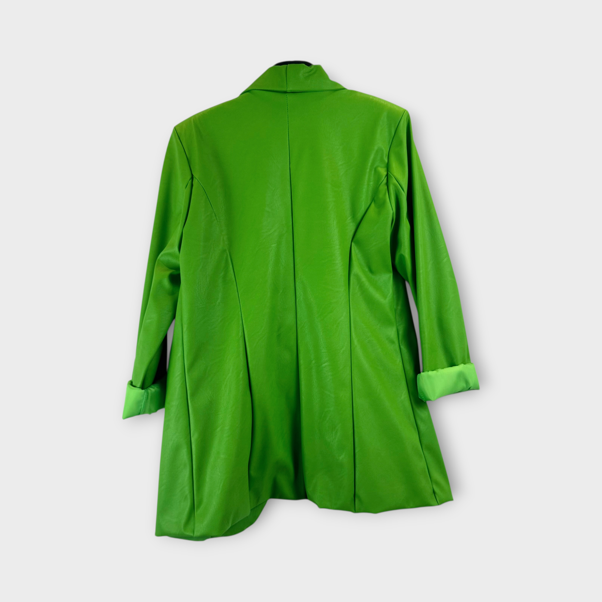 Blazer in ecopelle Verde Salvia