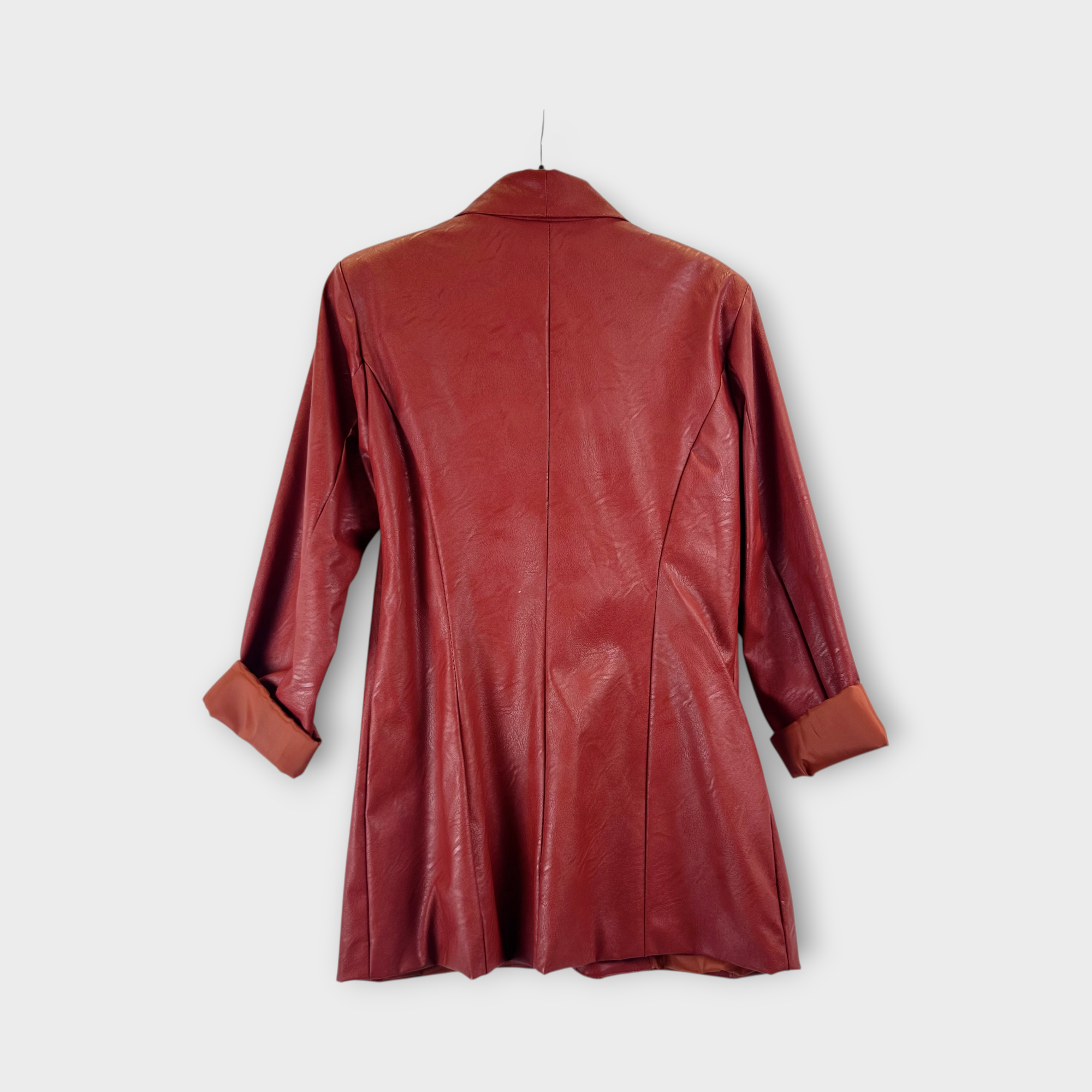 Blazer in ecopelle Verde Salvia