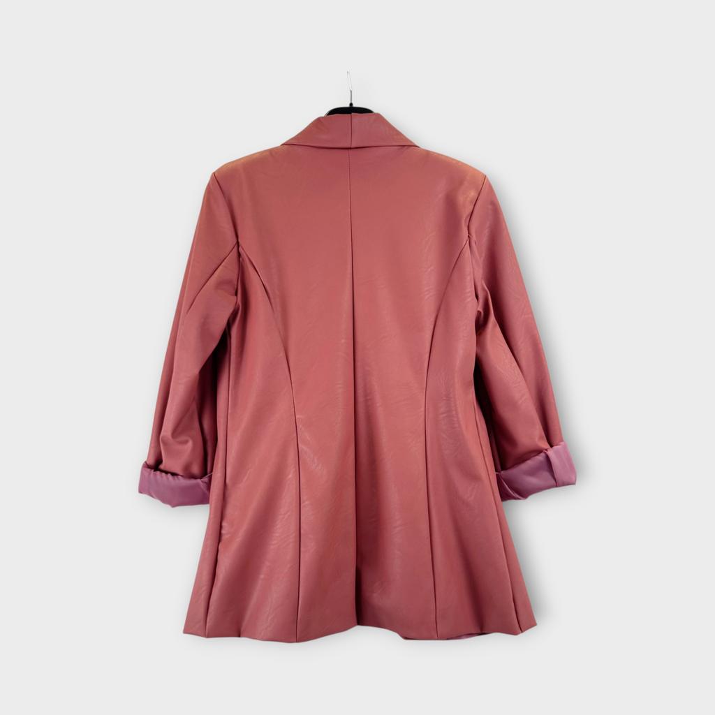 Blazer in ecopelle Verde