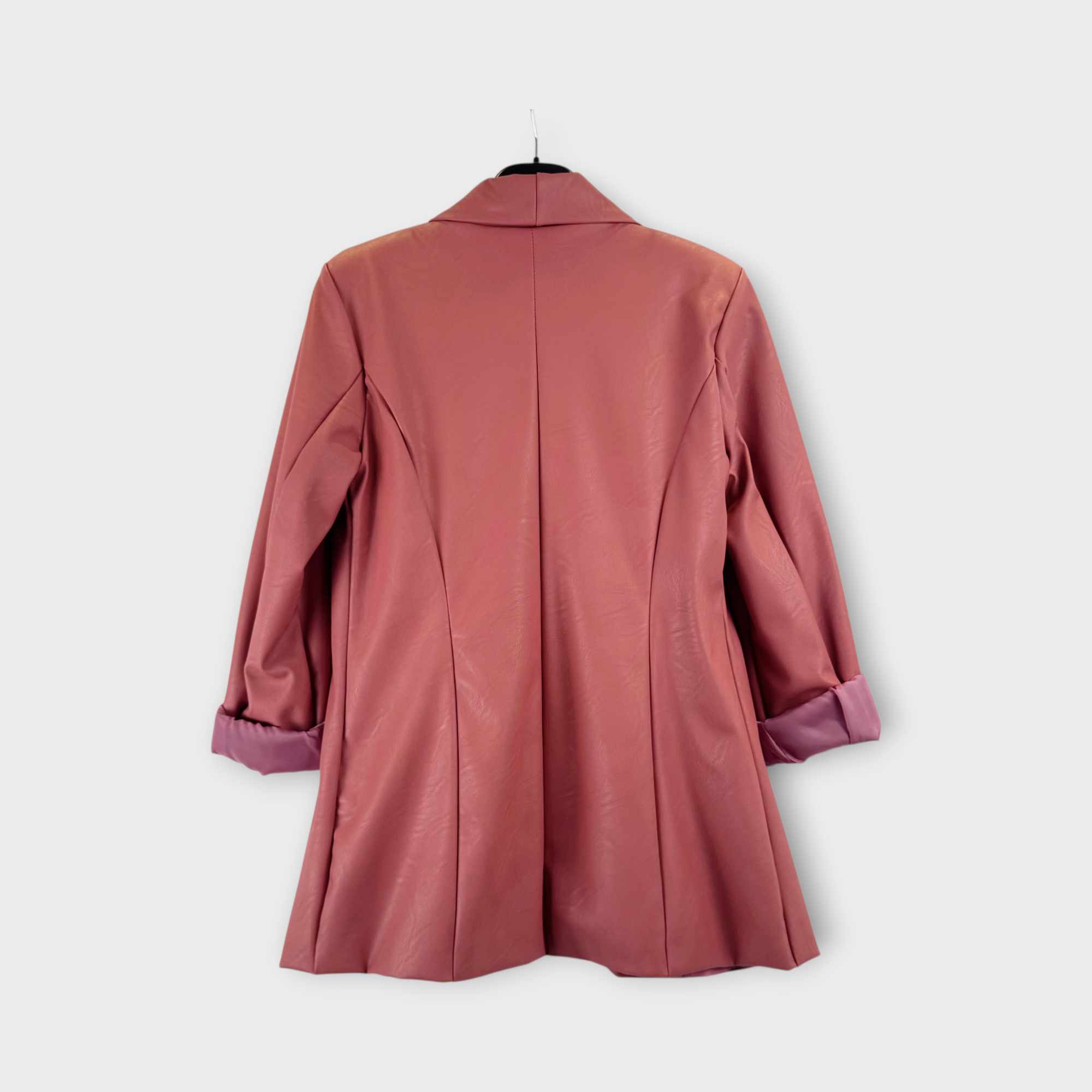 Blazer in ecopelle Verde Salvia