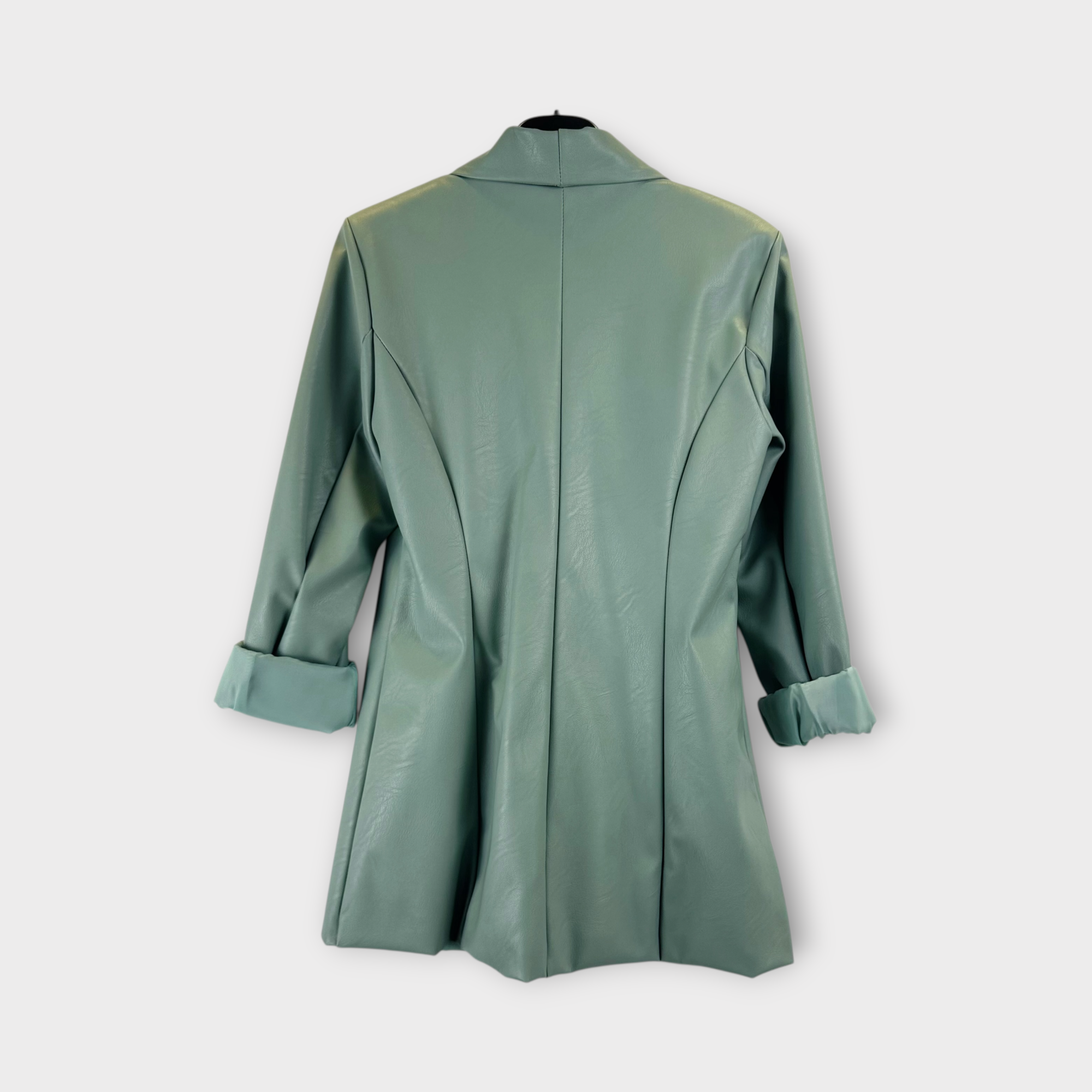 Blazer in ecopelle Verde Salvia