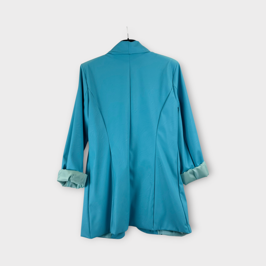 Blazer in ecopelle Verde